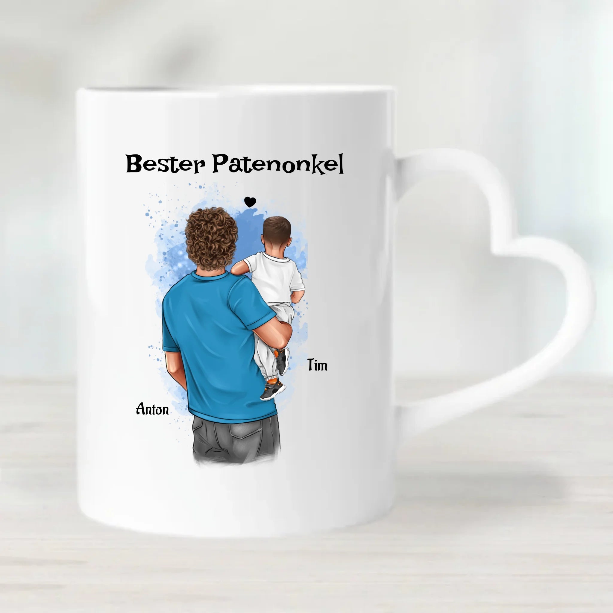 Tasse für besten Patenonkel Bild mit Patenkind Junge - Cantty