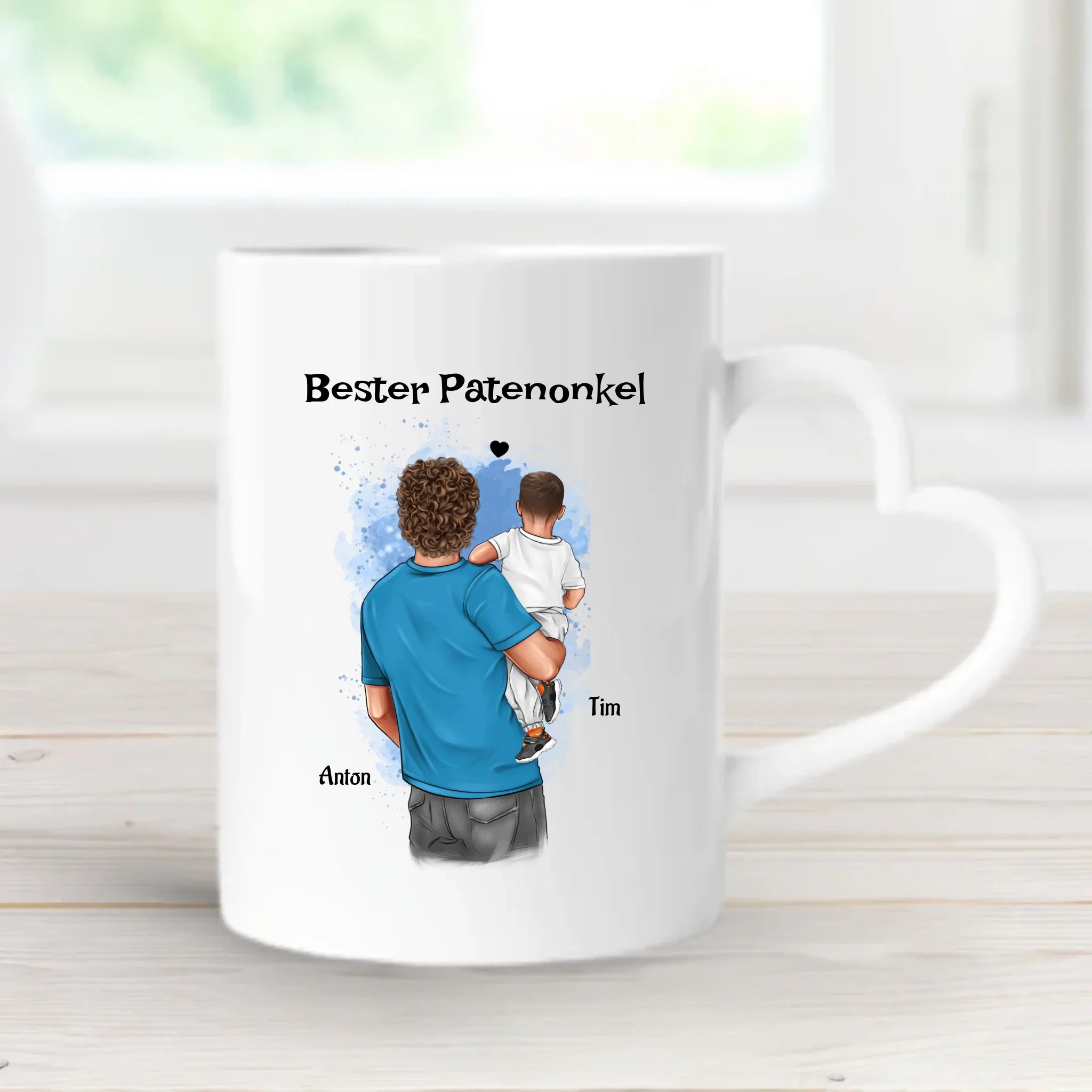Tasse für besten Patenonkel Bild mit Patenkind Junge - Cantty