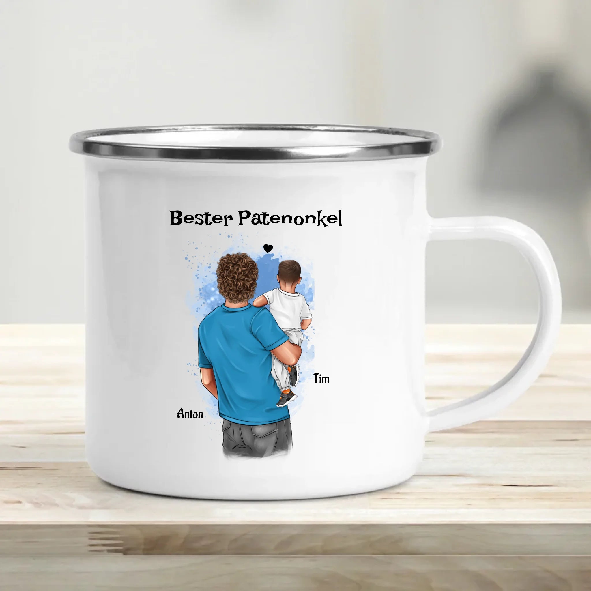 Tasse für besten Patenonkel Bild mit Patenkind Junge - Cantty