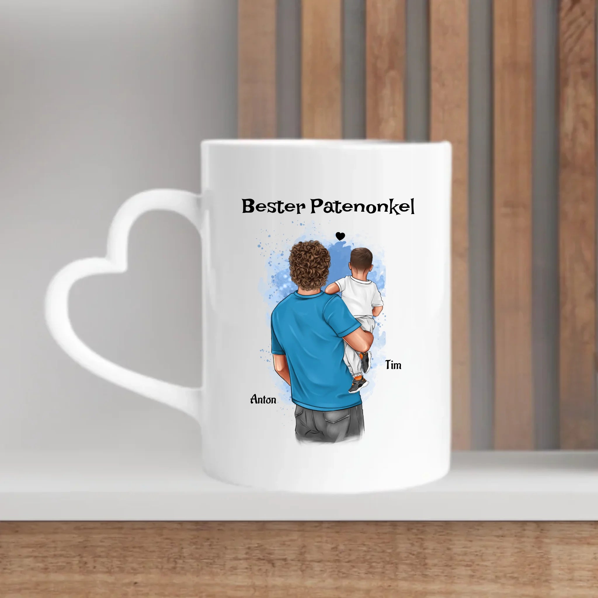 Tasse für besten Patenonkel Bild mit Patenkind Junge - Cantty