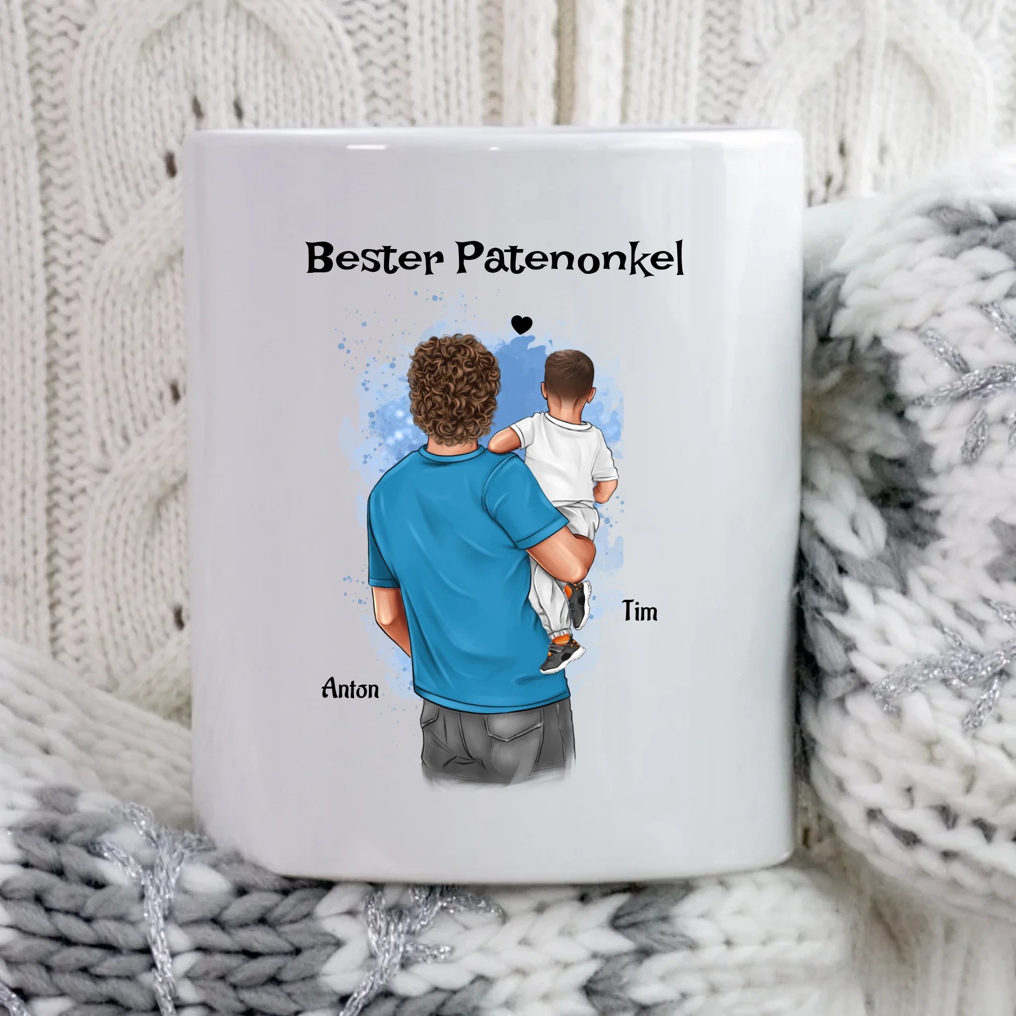 Tasse für besten Patenonkel Bild mit Patenkind Junge - Cantty