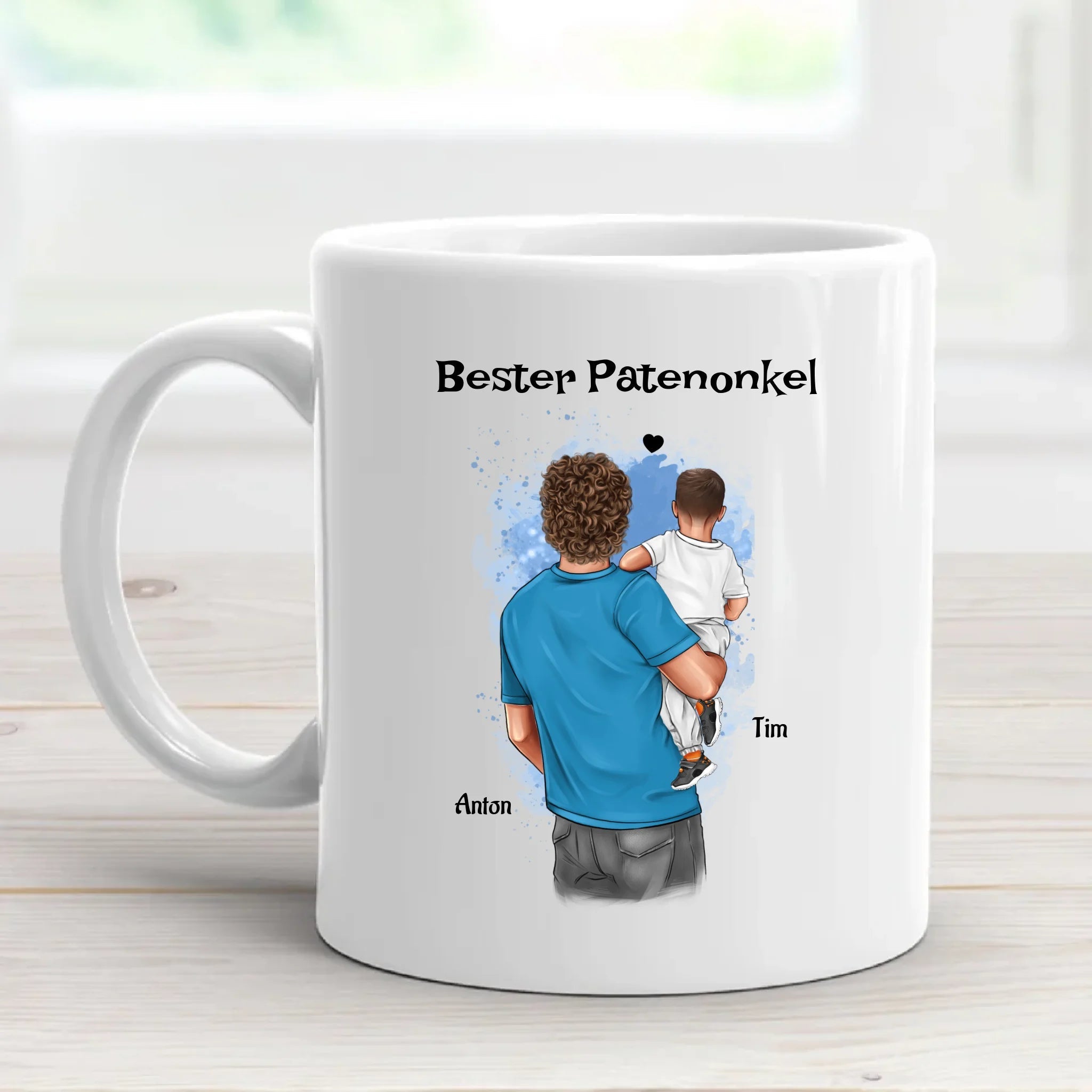 Tasse für besten Patenonkel Bild mit Patenkind Junge - Cantty
