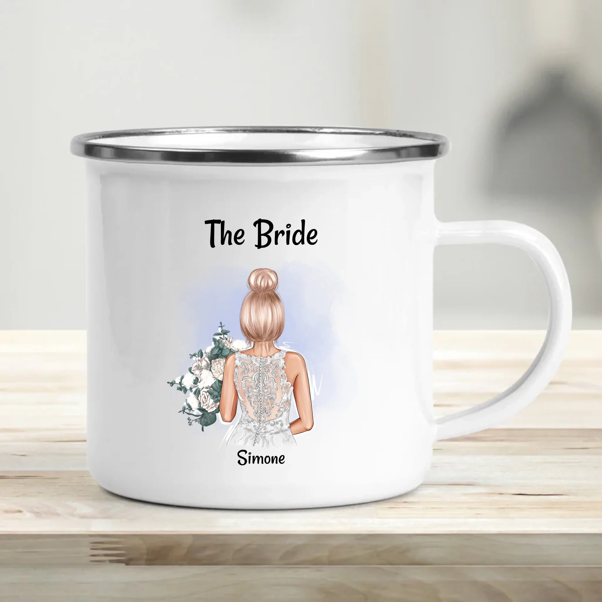Tasse für Braut Geschenk personalisiert Name & Spruch - Cantty