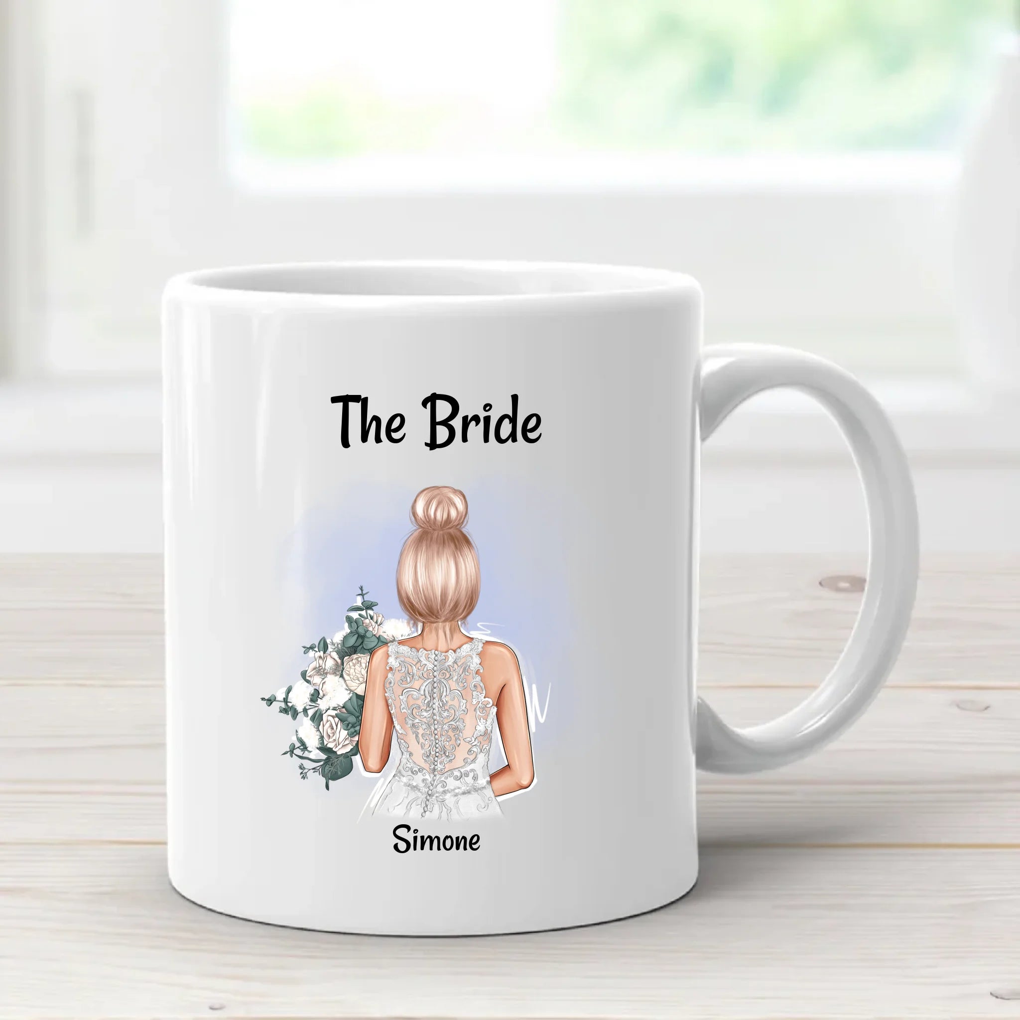 Tasse für Braut Geschenk personalisiert Name & Spruch - Cantty