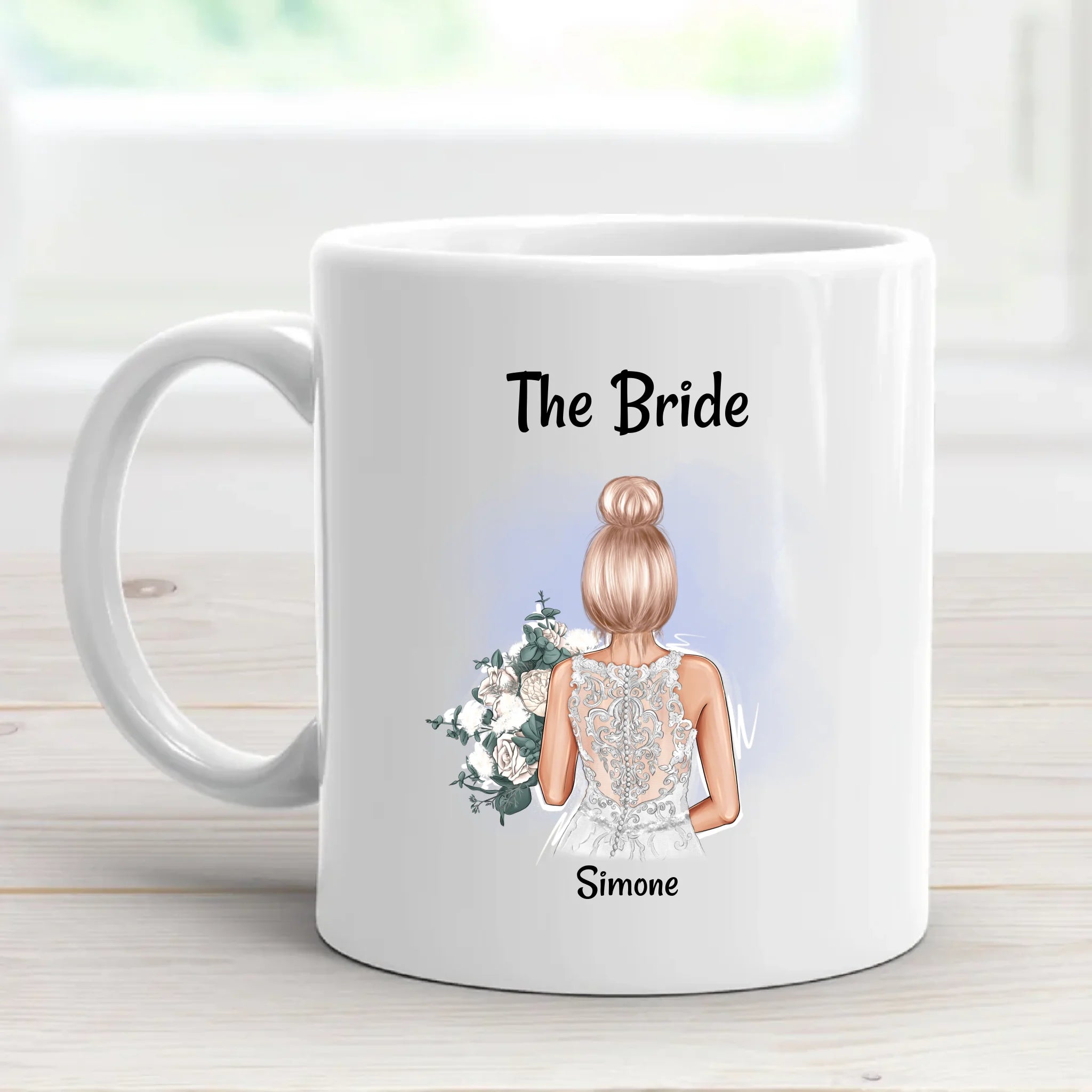 Tasse für Braut Geschenk personalisiert Name & Spruch - Cantty