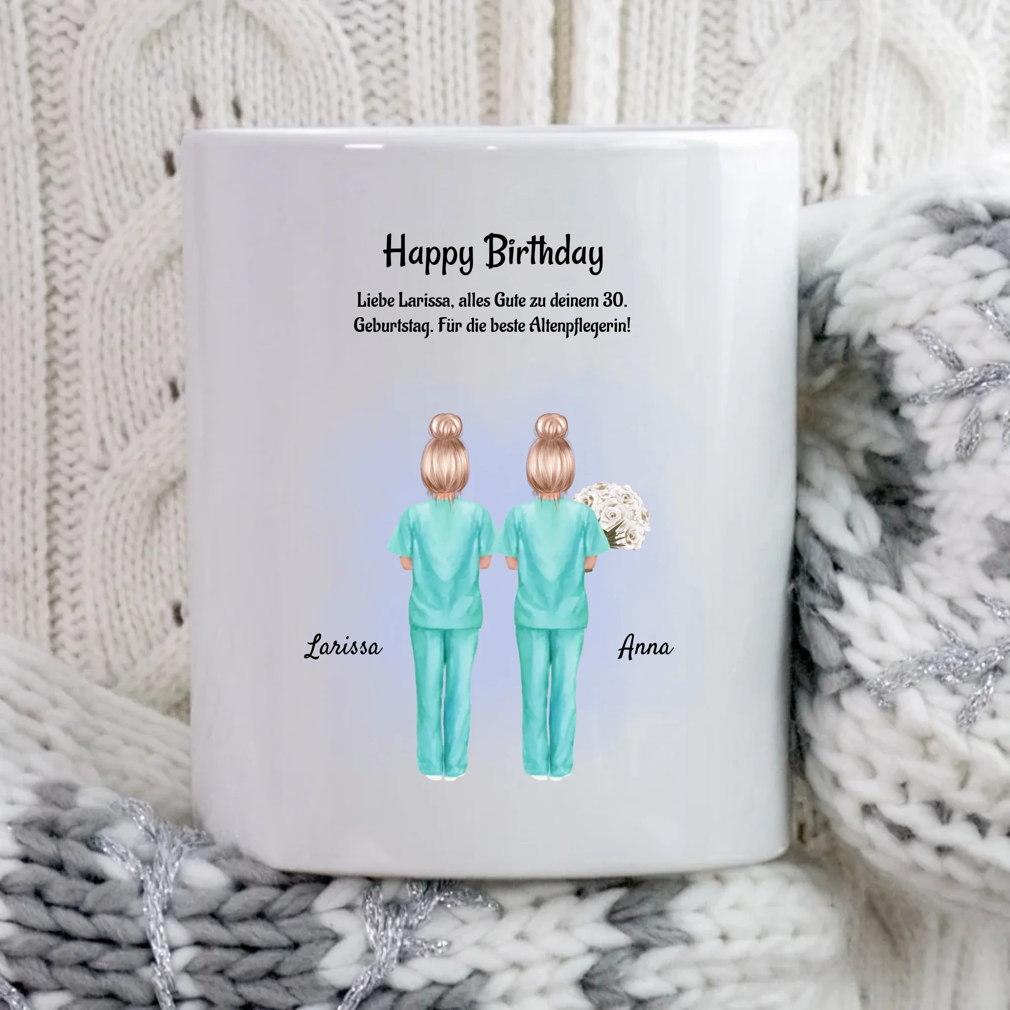 Tasse für Krankenschwester Geburtstag Geschenk mit Namen - Cantty