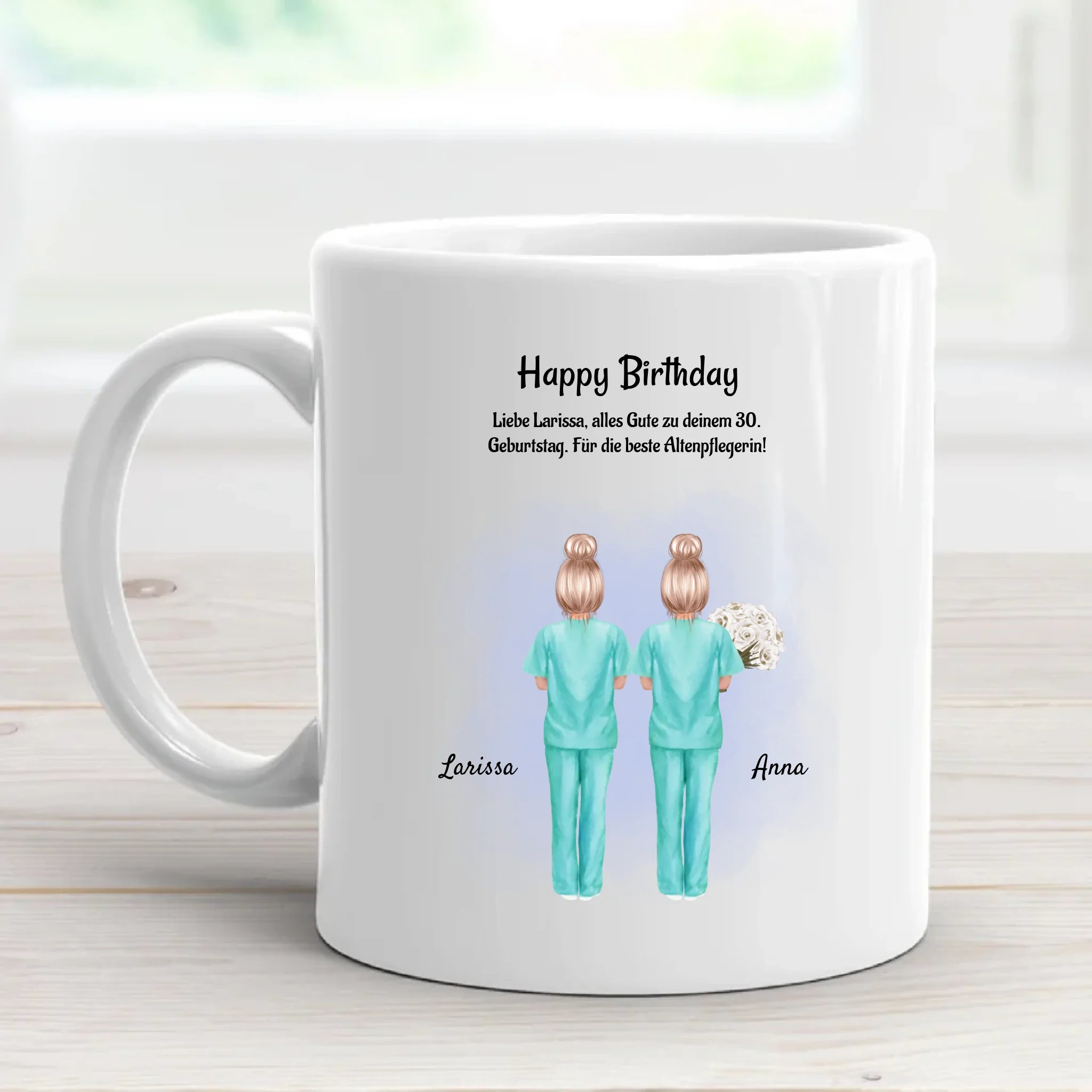 Tasse für Krankenschwester Geburtstag Geschenk mit Namen - Cantty
