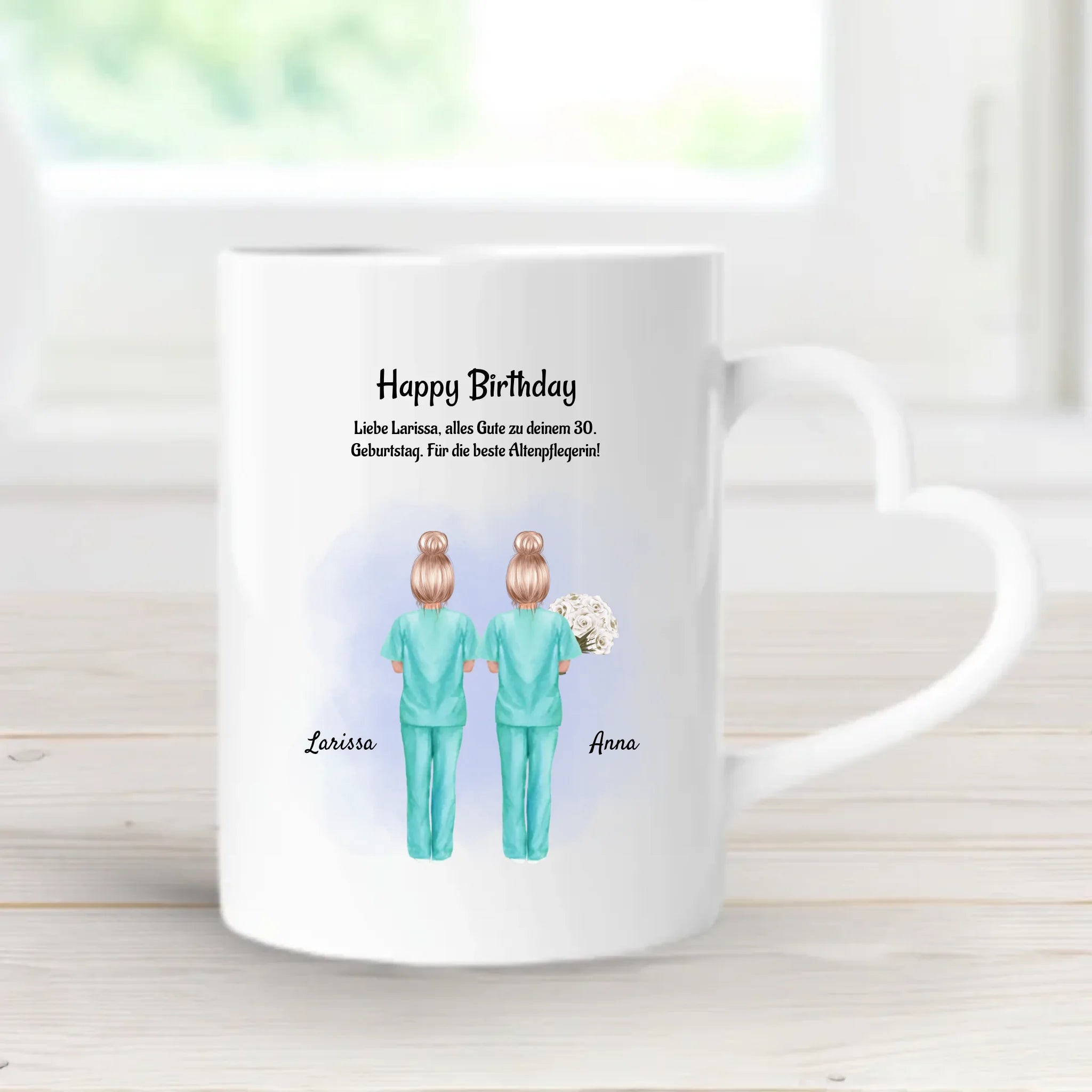 Tasse für Krankenschwester Geburtstag Geschenk mit Namen - Cantty