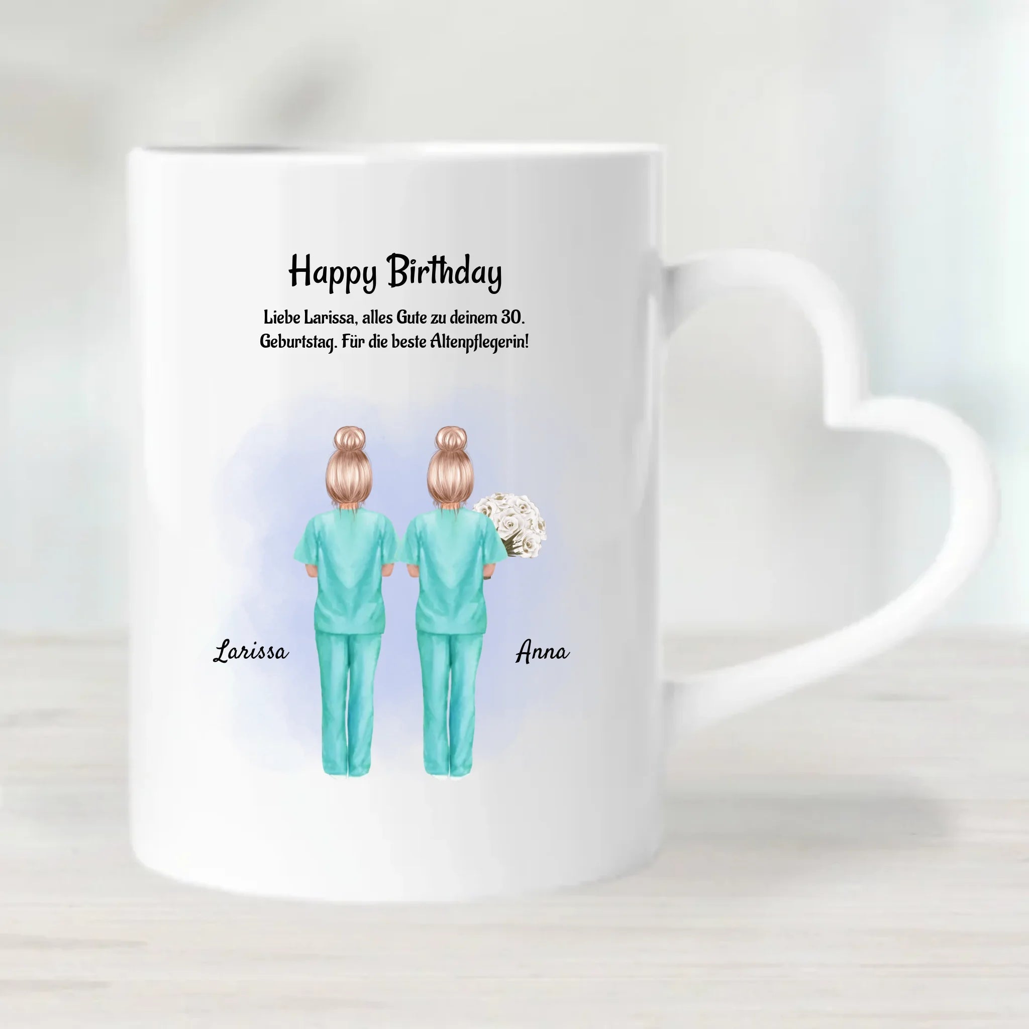 Tasse für Krankenschwester Geburtstag Geschenk mit Namen - Cantty