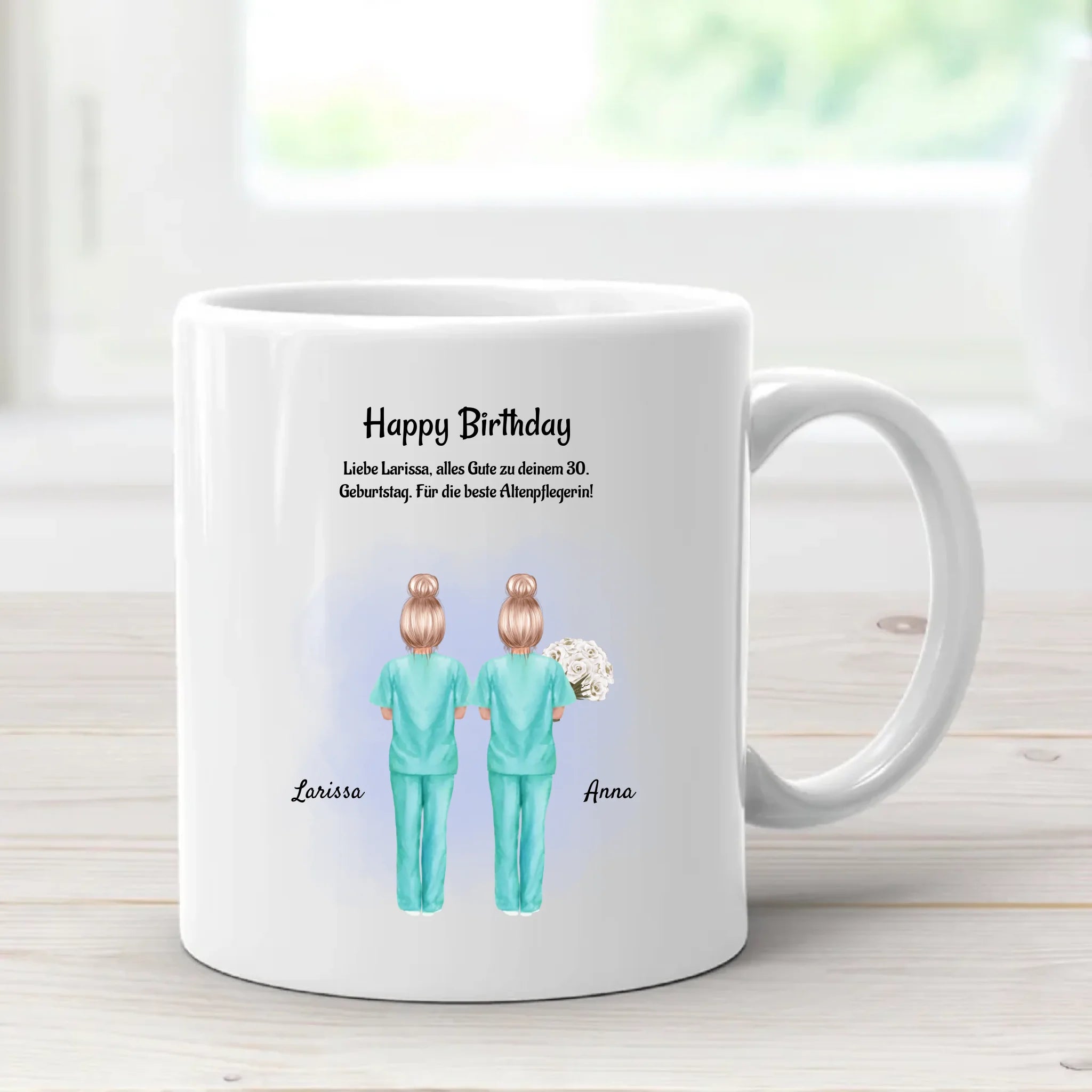 Tasse für Krankenschwester Geburtstag Geschenk mit Namen - Cantty