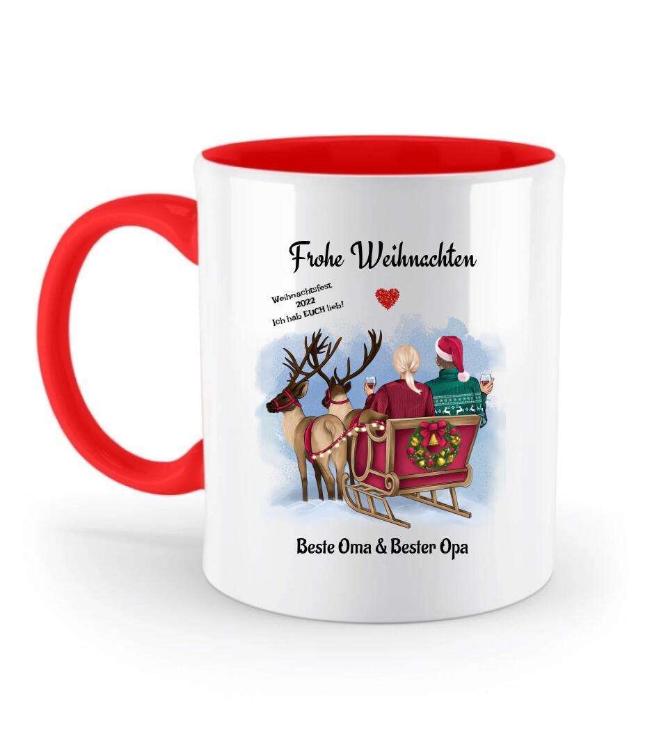 Tasse für Oma & Opa Geschenkidee Weihnachten - Cantty