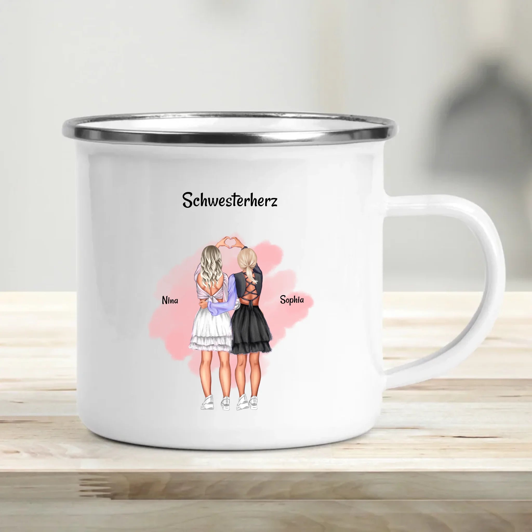 Tasse für Schwester Geburtstag Geschenk personalisiert - Cantty
