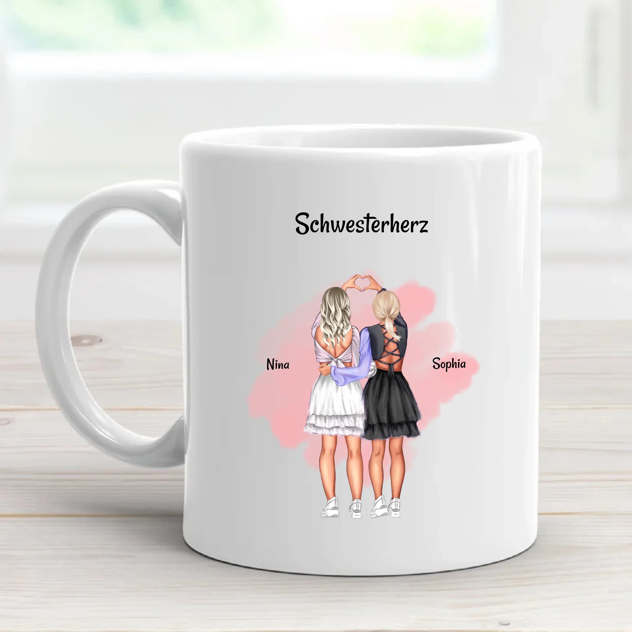 Tasse für Schwester Geburtstag Geschenk personalisiert - Cantty