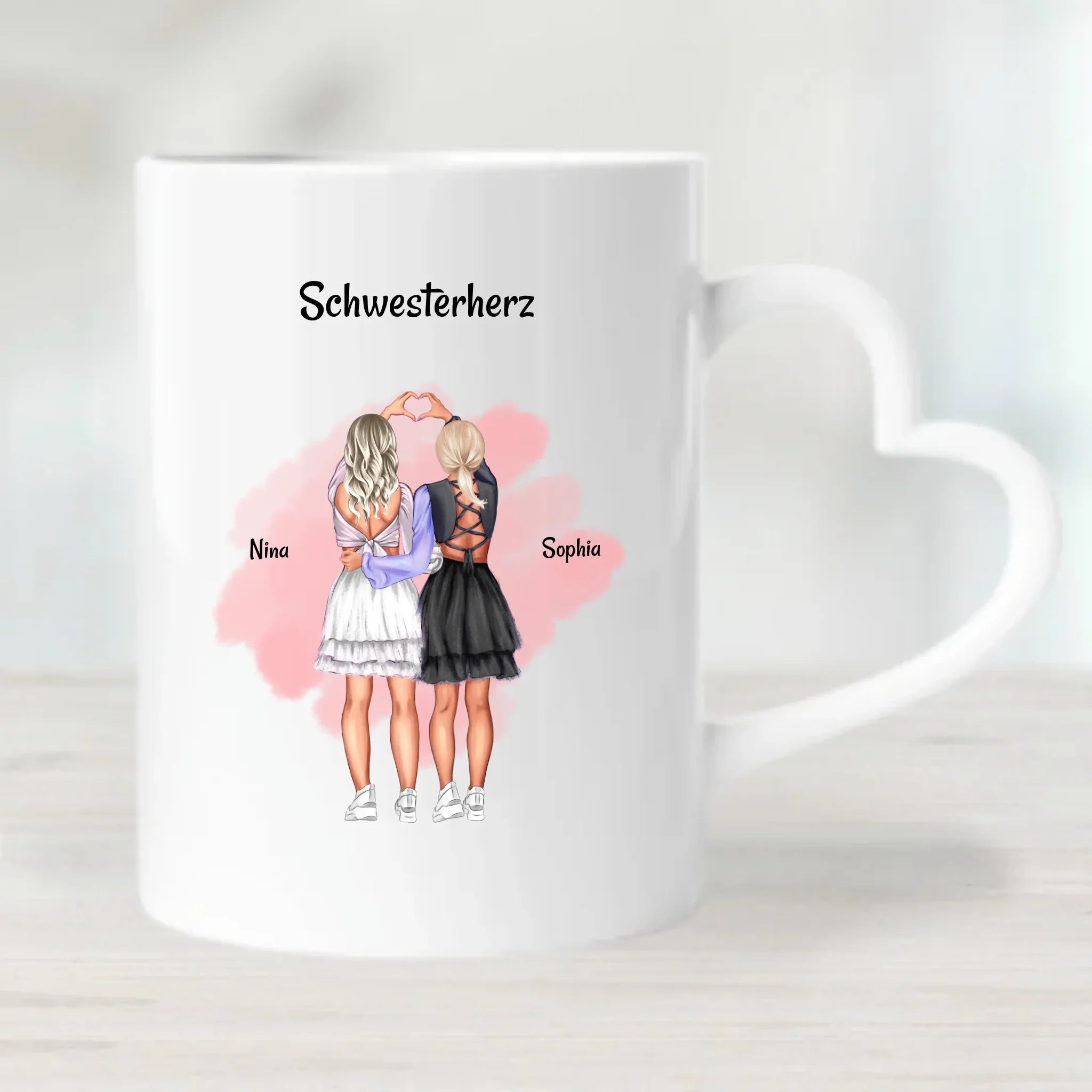 Tasse für Schwester Geburtstag Geschenk personalisiert - Cantty