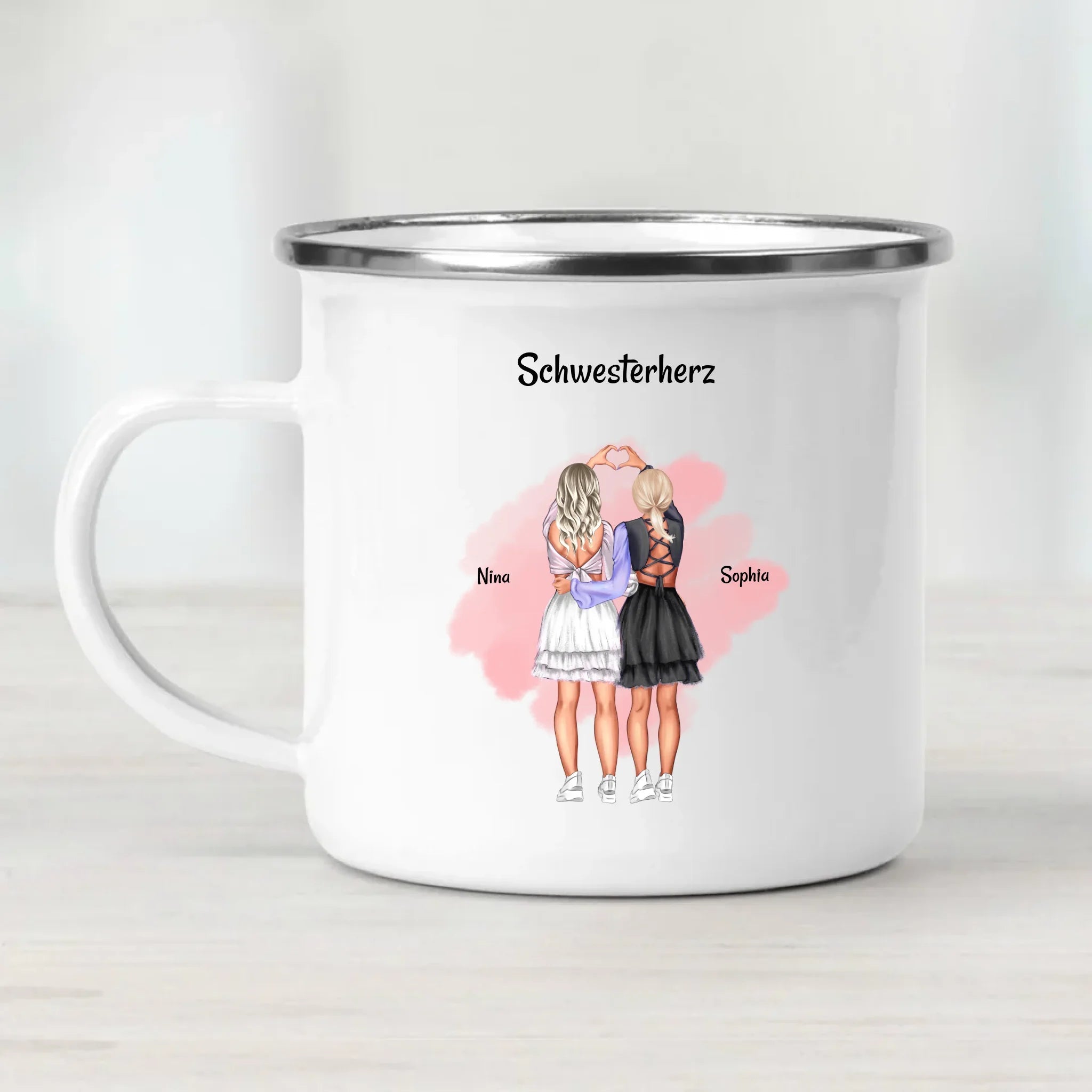 Tasse für Schwester Geburtstag Geschenk personalisiert - Cantty