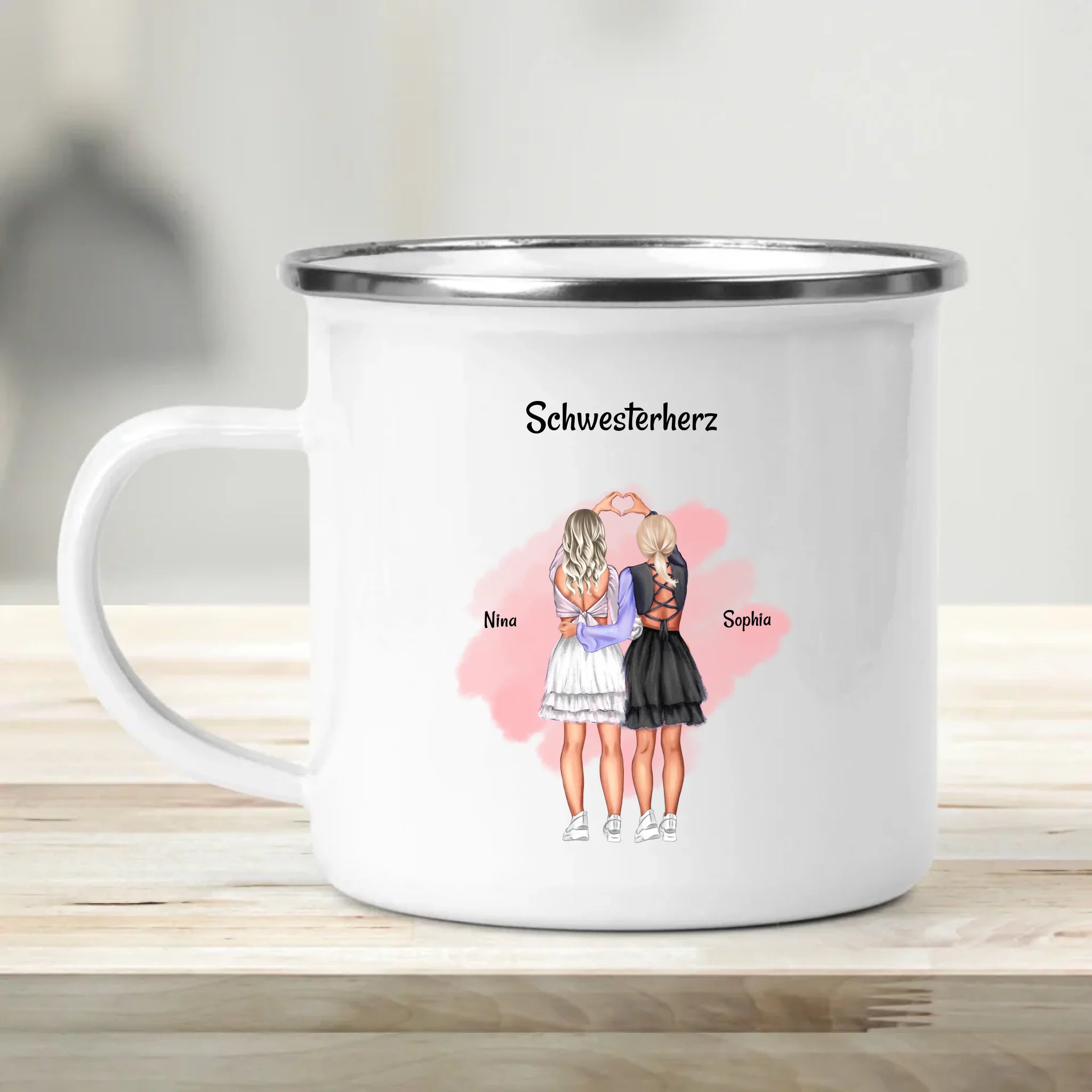 Tasse für Schwester Geburtstag Geschenk personalisiert - Cantty