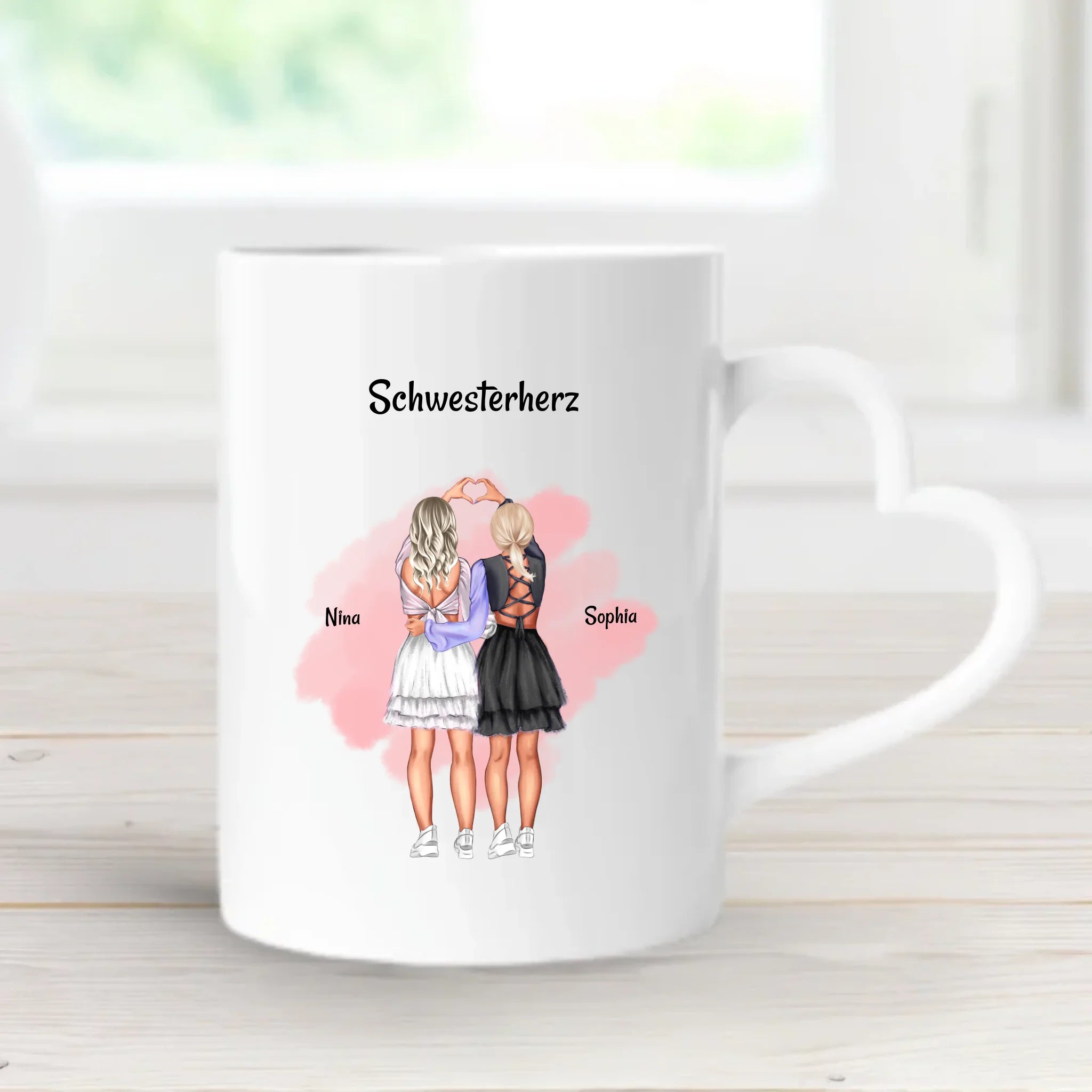 Tasse für Schwester Geburtstag Geschenk personalisiert - Cantty