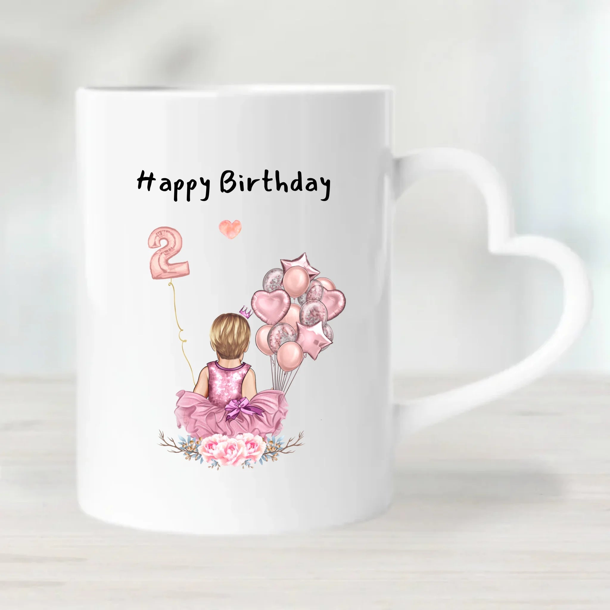 Tasse Geschenk für 2 jähriges Mädchen zum Geburtstag - Cantty
