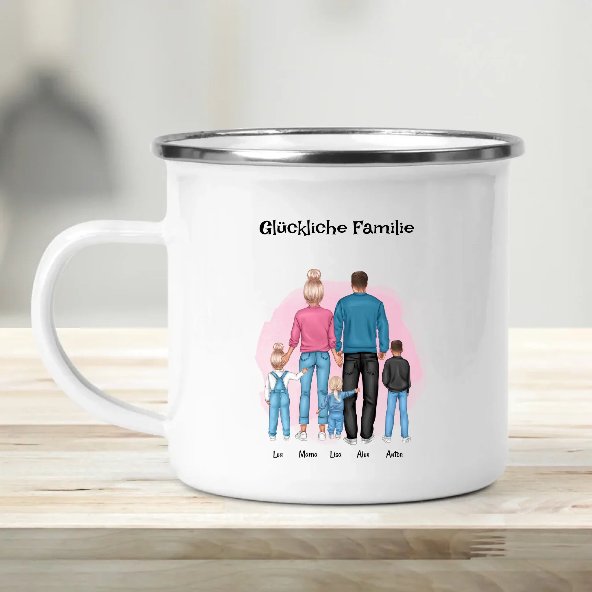 Tasse Geschenk für Familie mit Junge & Mädchen Kindern - Cantty