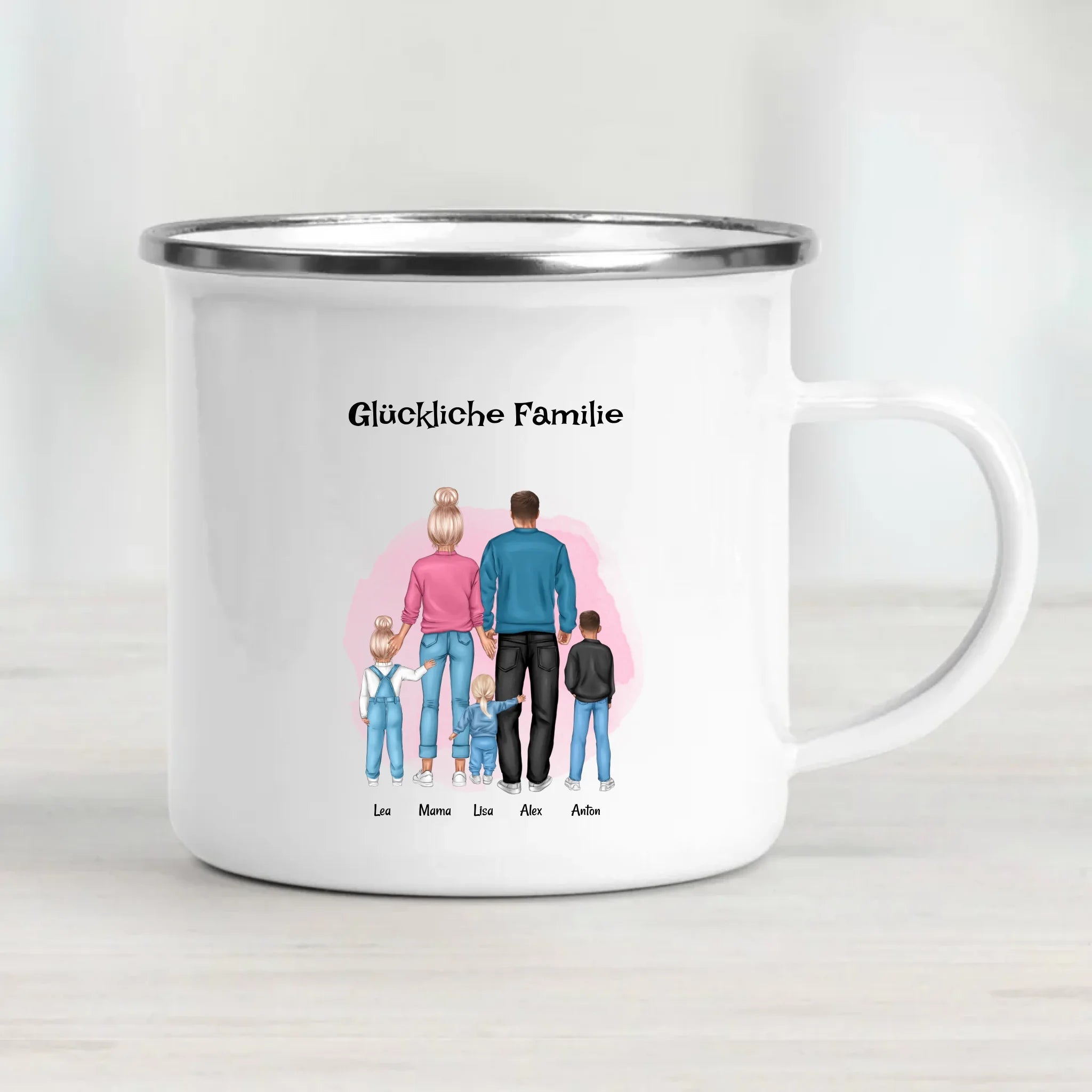 Tasse Geschenk für Familie mit Junge & Mädchen Kindern - Cantty