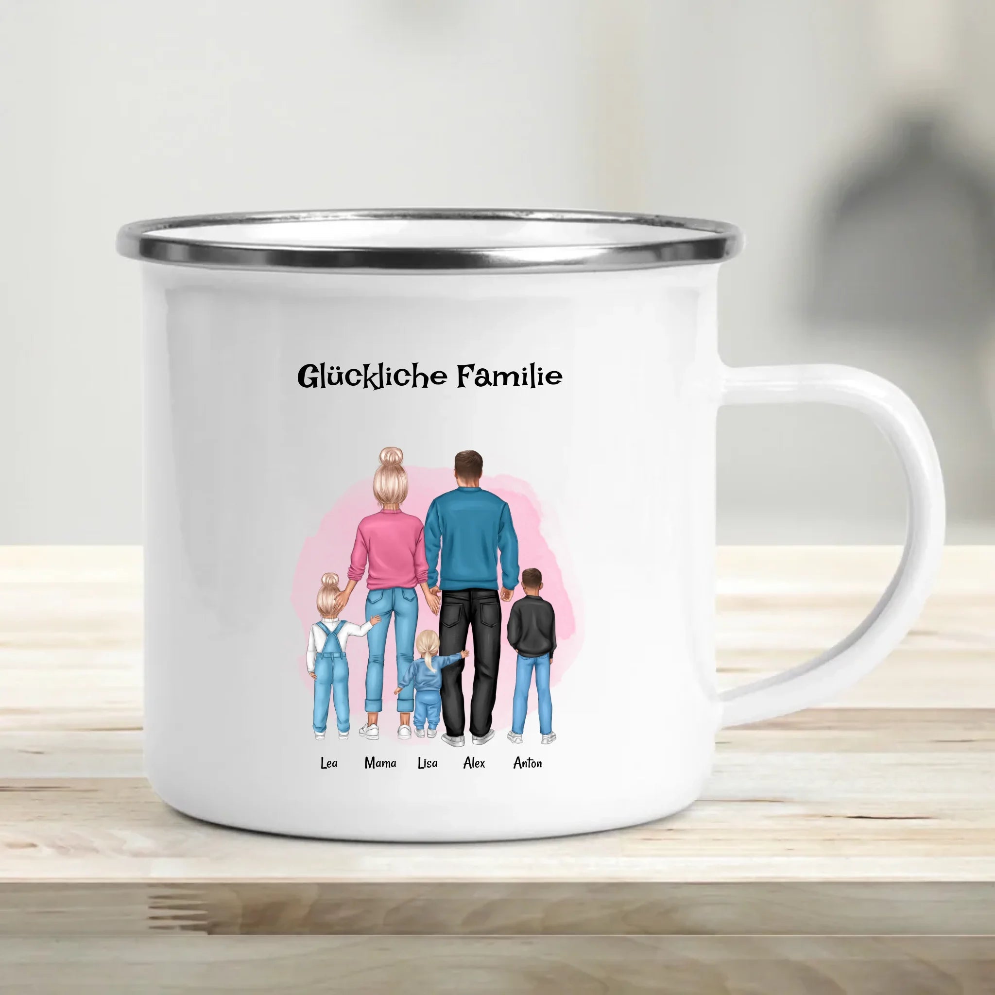 Tasse Geschenk für Familie mit Junge & Mädchen Kindern - Cantty