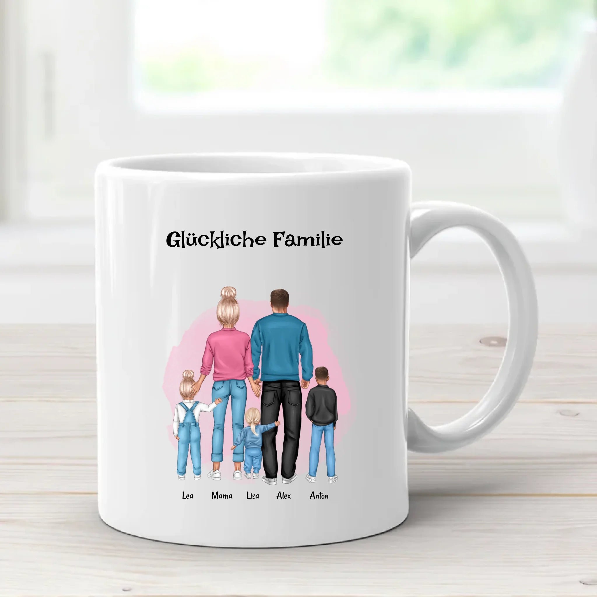 Tasse Geschenk für Familie mit Junge & Mädchen Kindern - Cantty