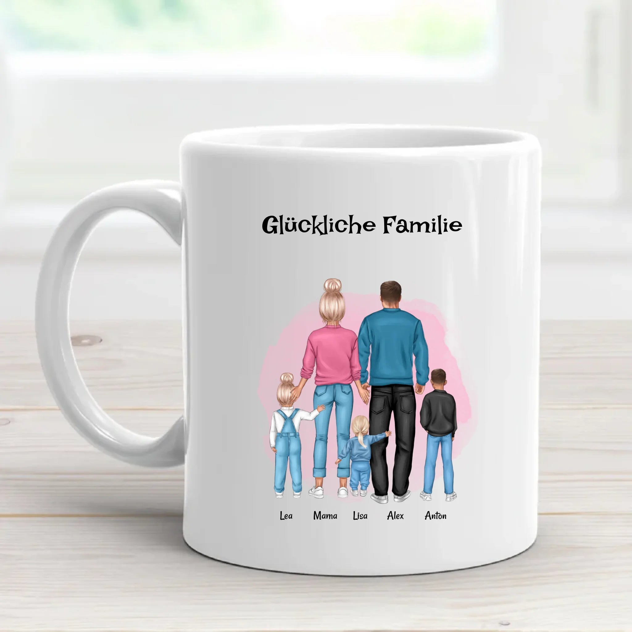 Tasse Geschenk für Familie mit Junge & Mädchen Kindern - Cantty