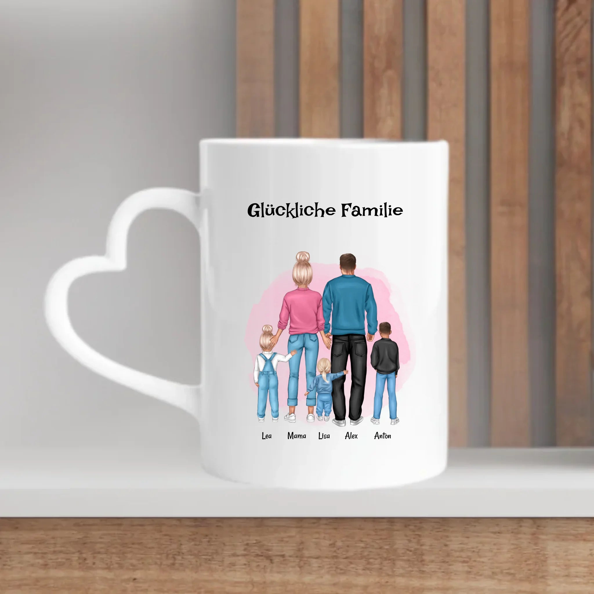 Tasse Geschenk für Familie mit Junge & Mädchen Kindern - Cantty