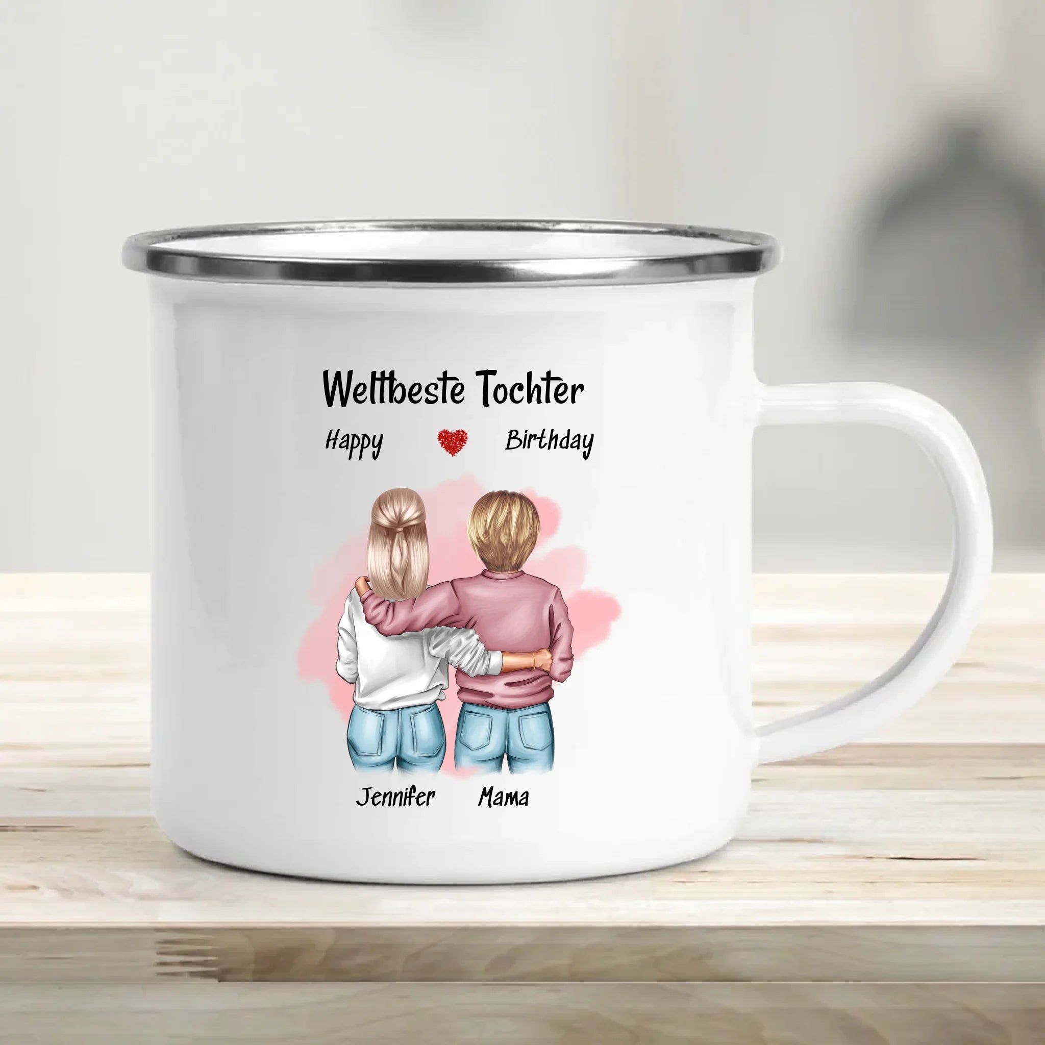 Tasse Geschenk für Tochter von Mutter personalisiert - Cantty