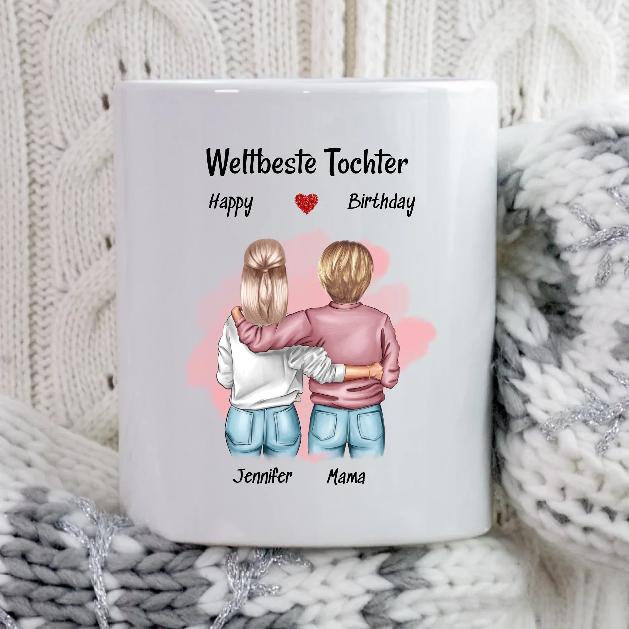 Tasse Geschenk für Tochter von Mutter personalisiert - Cantty