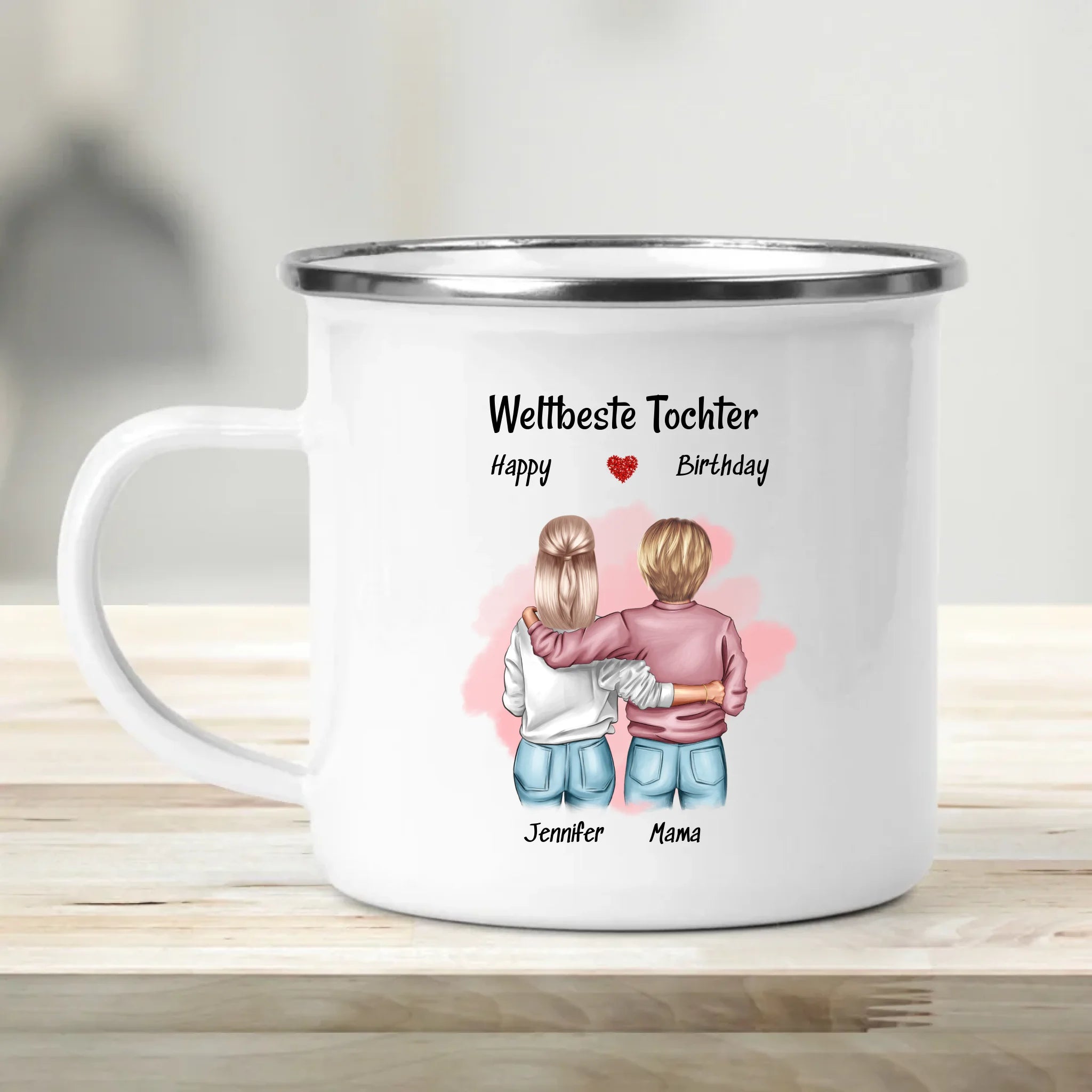 Tasse Geschenk für Tochter von Mutter personalisiert - Cantty