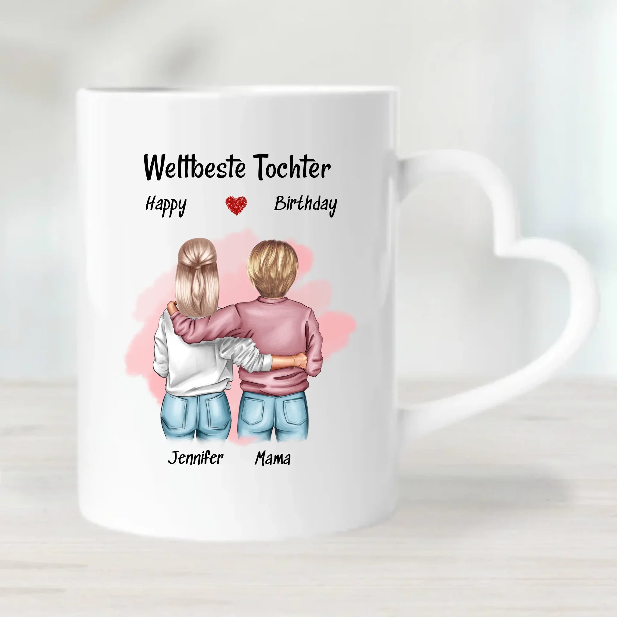 Tasse Geschenk für Tochter von Mutter personalisiert - Cantty