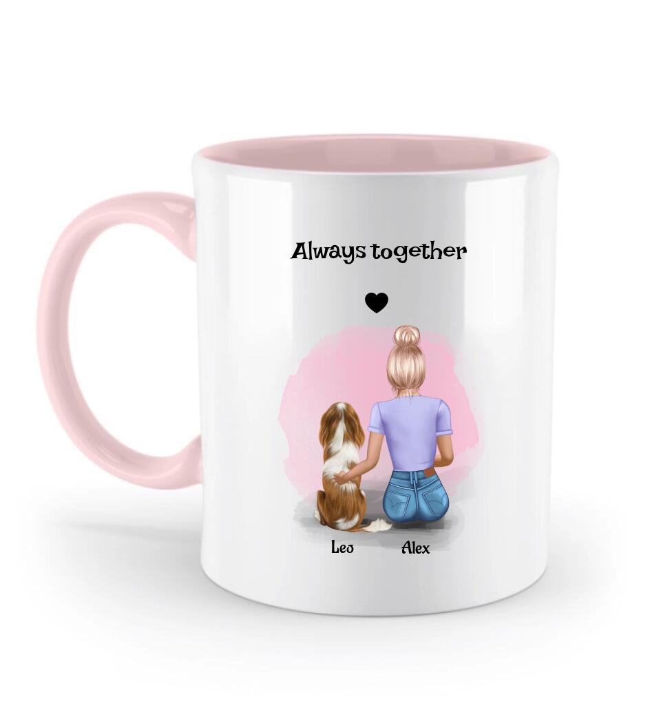 Tasse Geschenk Hund mit Mädchen Bild - Cantty