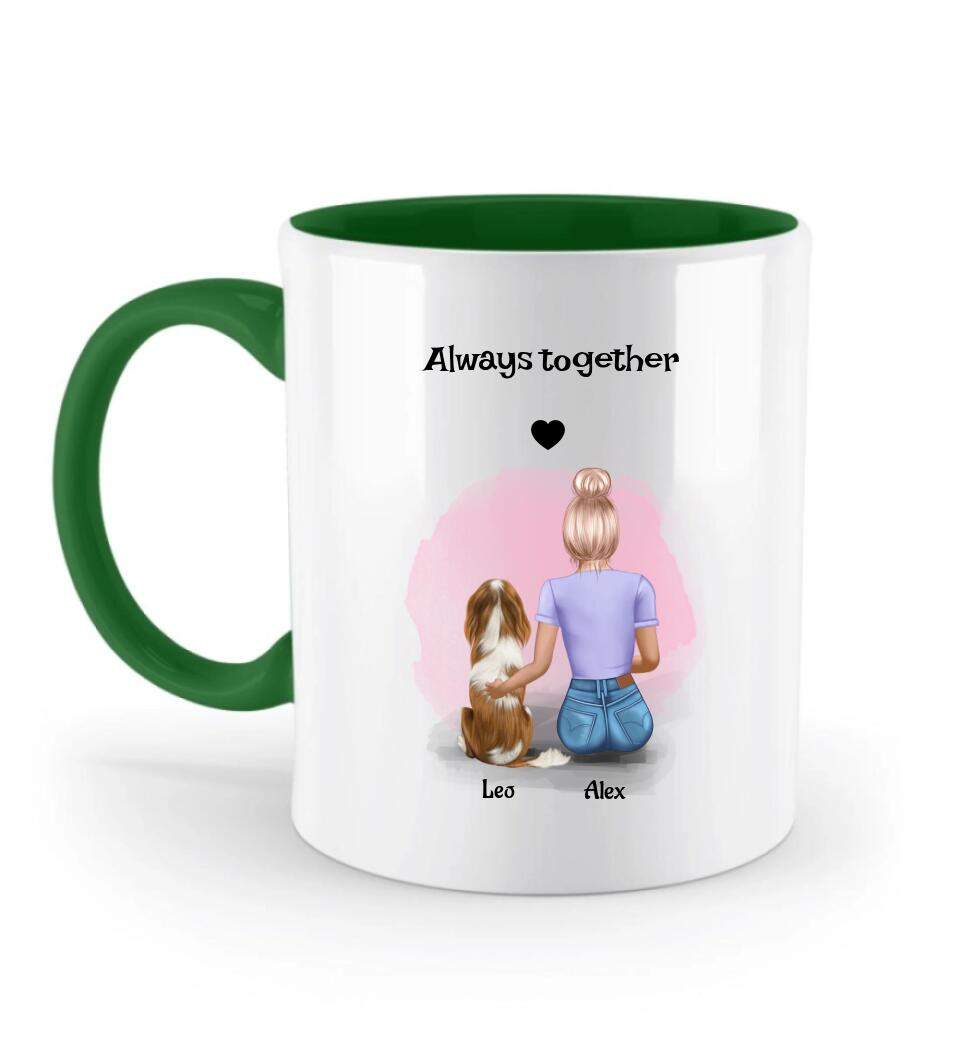 Tasse Geschenk Hund mit Mädchen Bild - Cantty