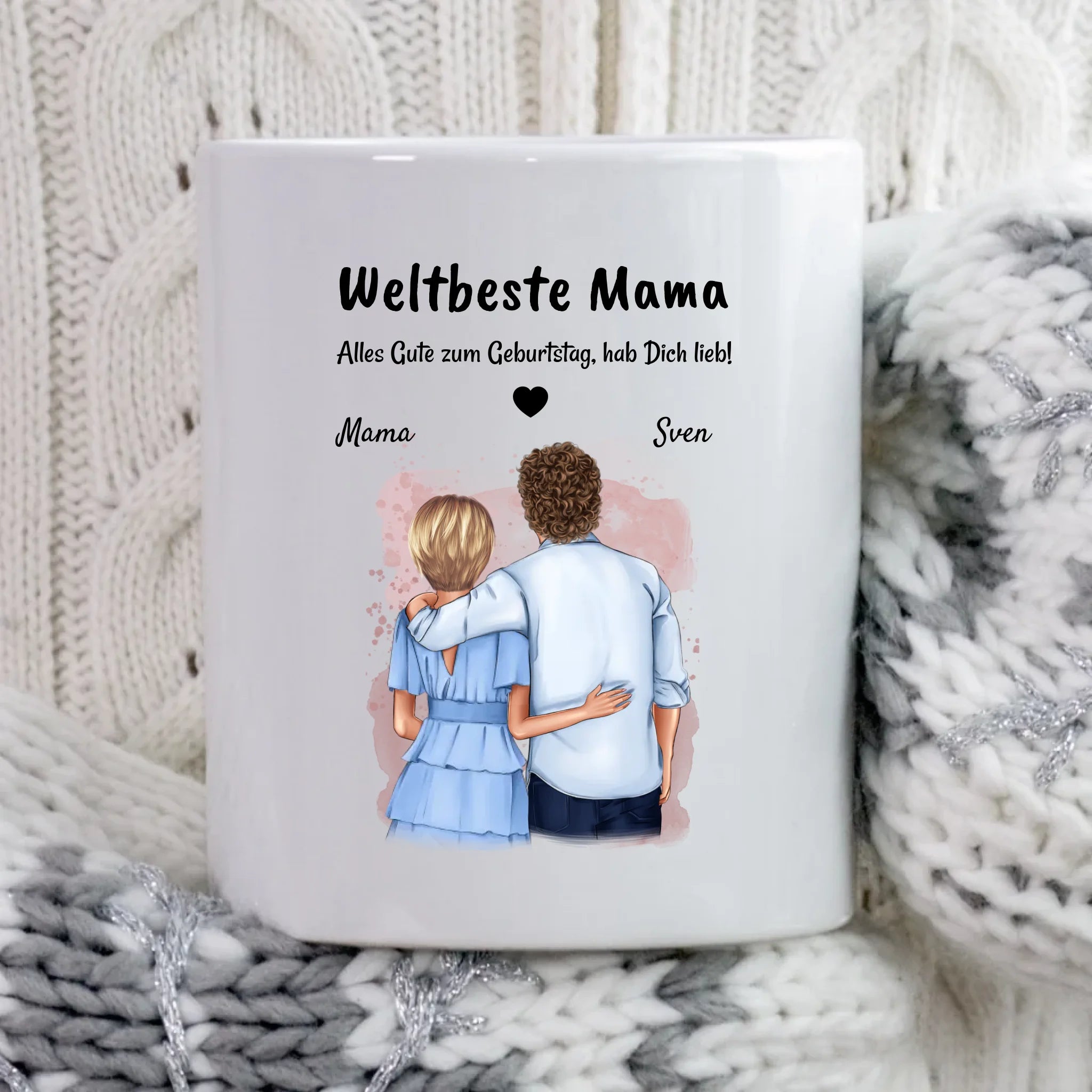 Tasse Geschenk Mutter Sohn Bild Geburtstag - Cantty