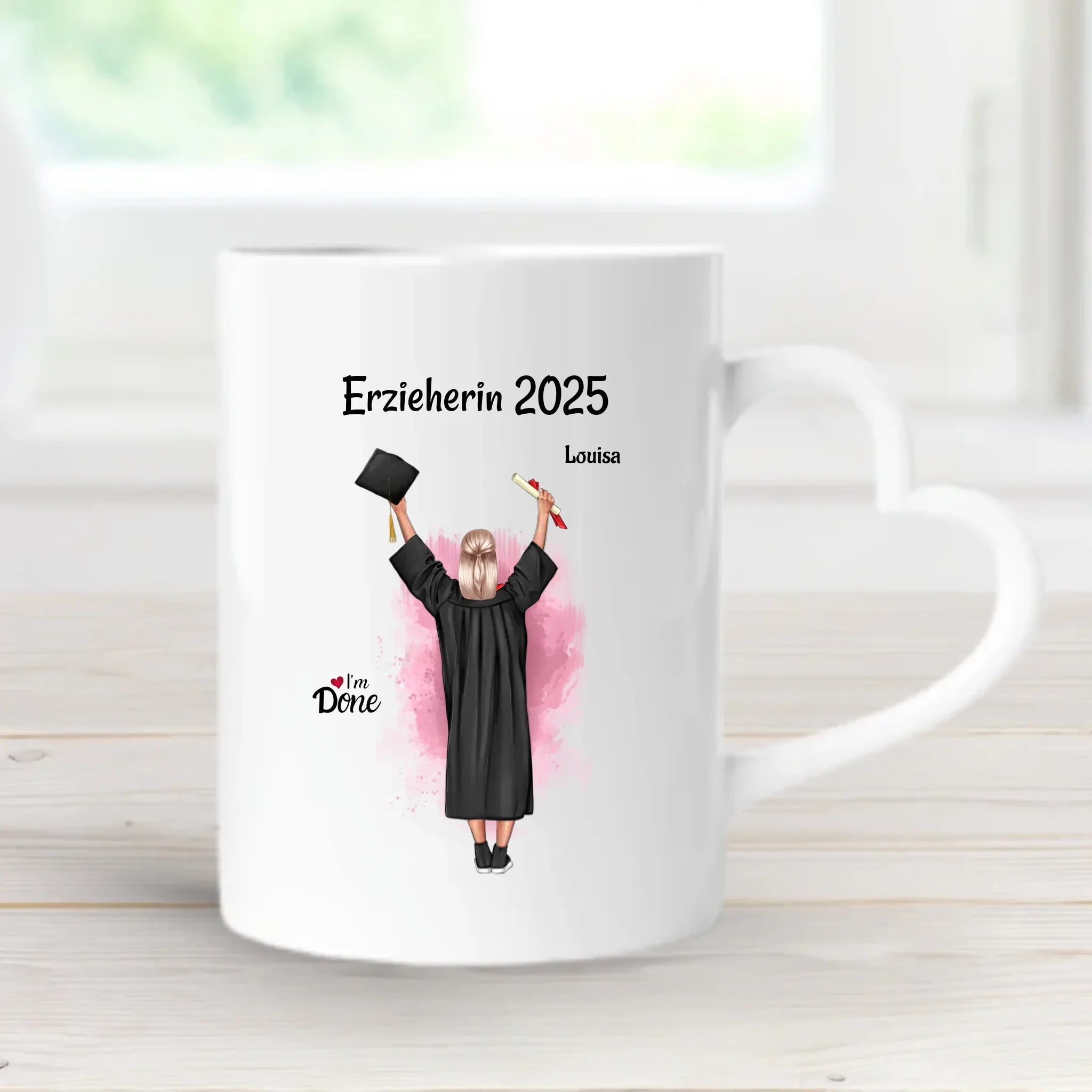 Tasse Geschenk zur bestandenen Ausbildung Prüfung personalisiert - Cantty