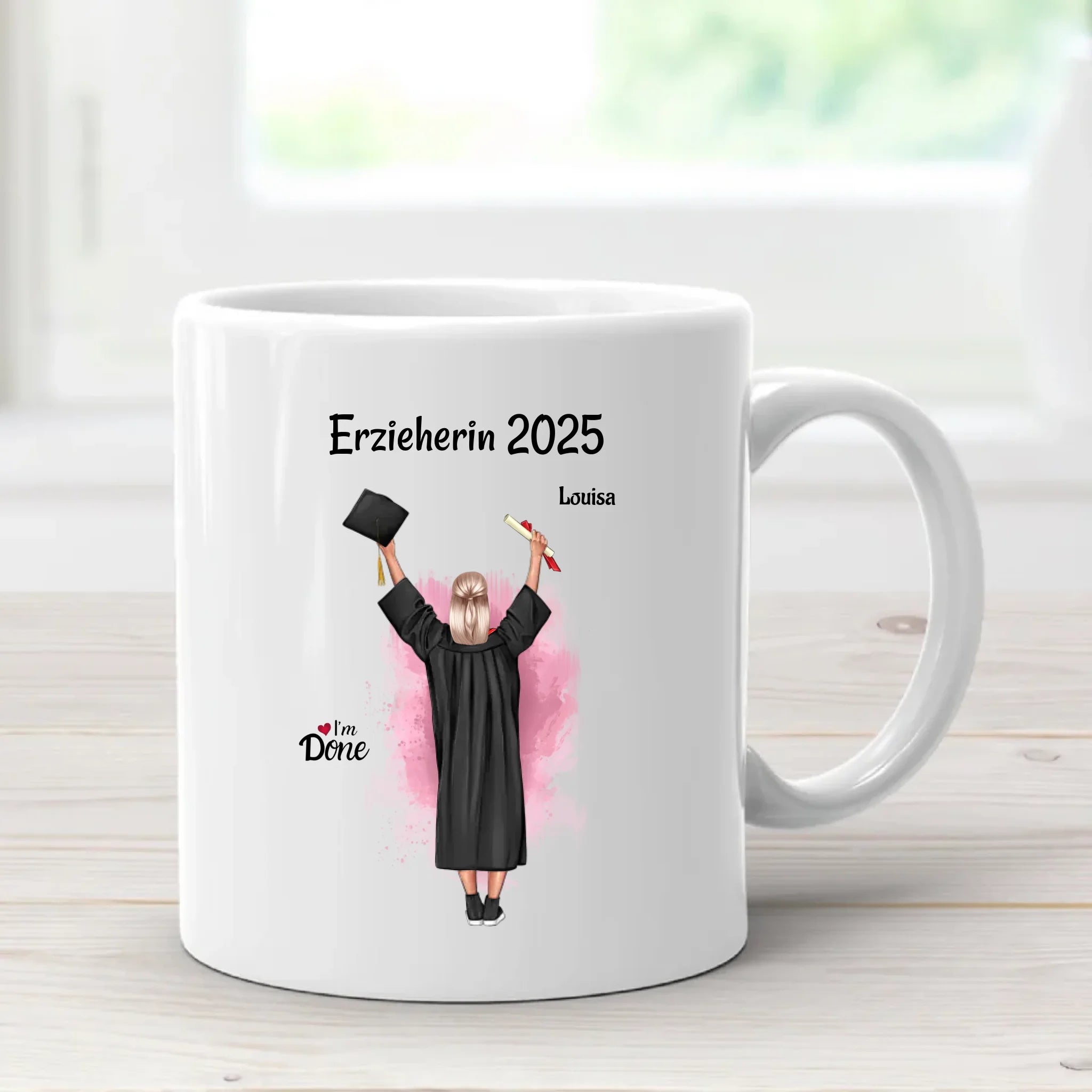 Tasse Geschenk zur bestandenen Ausbildung Prüfung personalisiert - Cantty