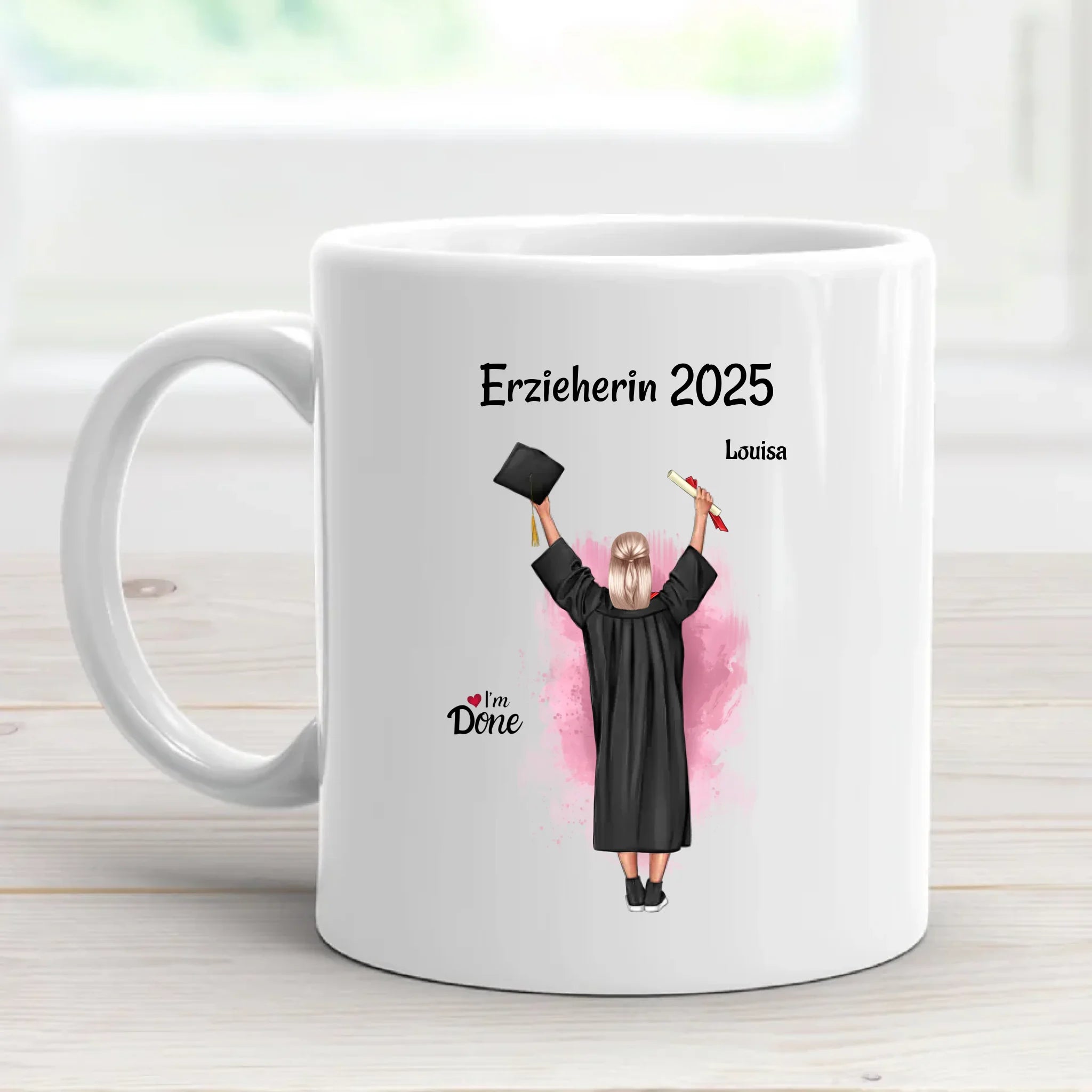 Tasse Geschenk zur bestandenen Ausbildung Prüfung personalisiert - Cantty