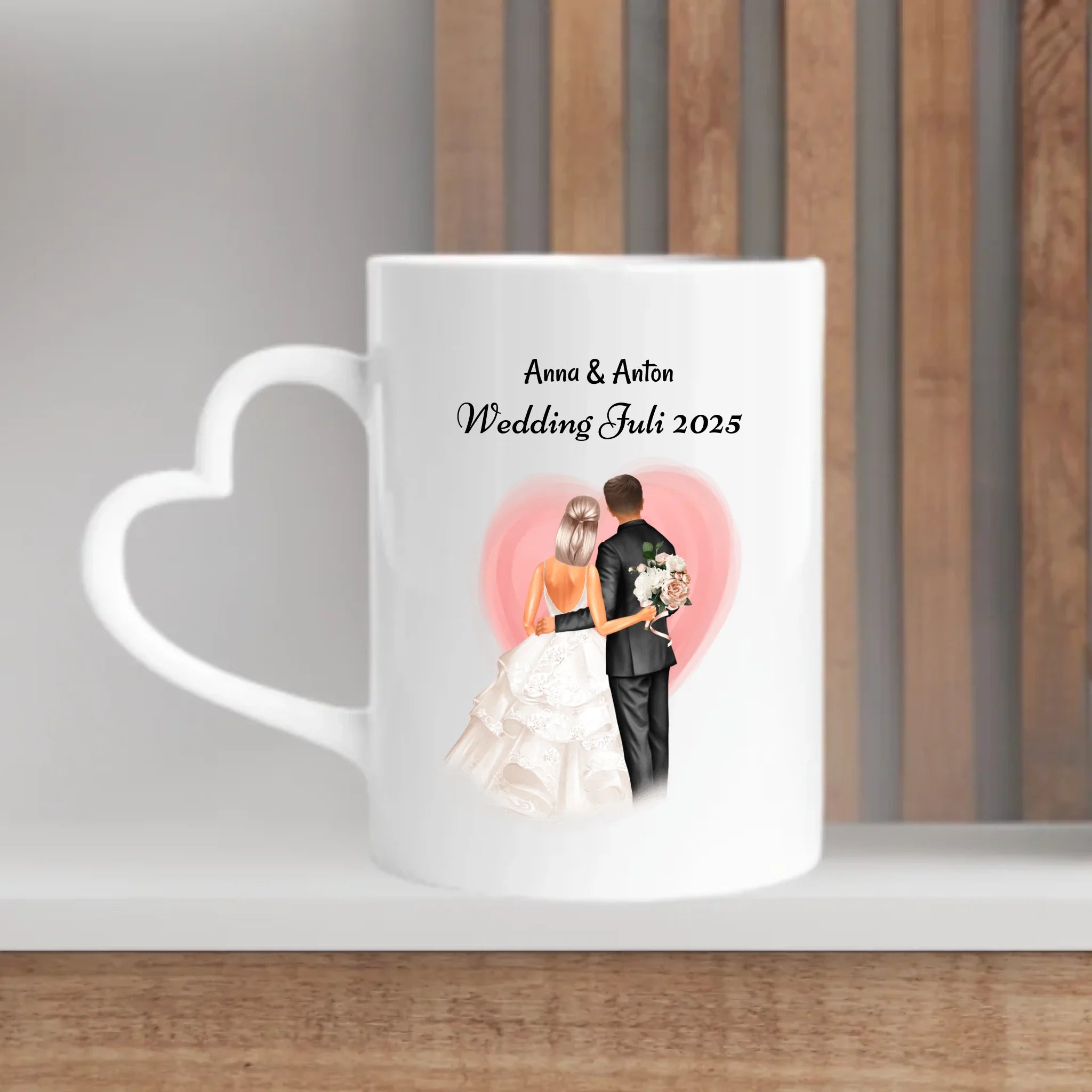 Tasse Hochzeitspaar Geschenk personalisiert - Cantty