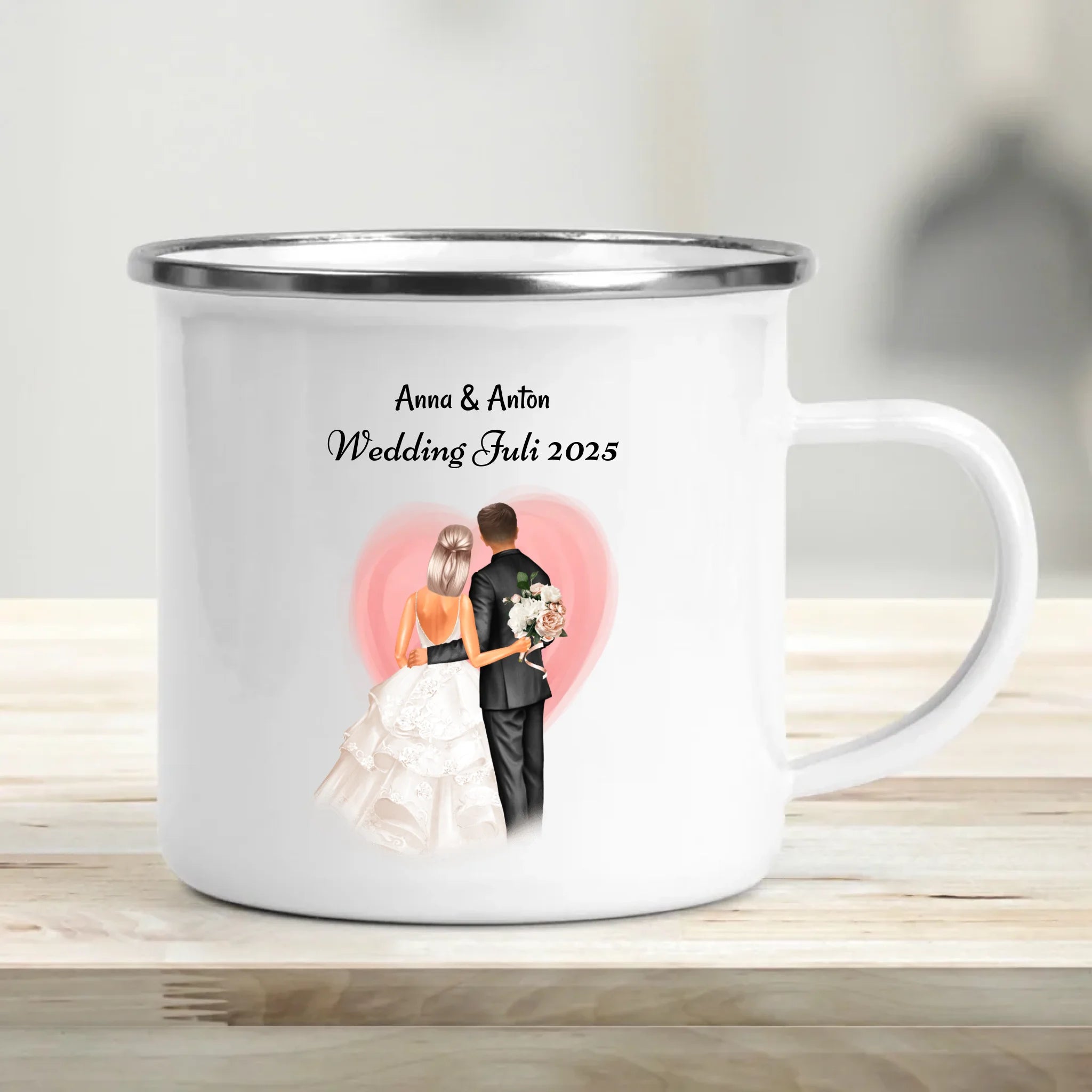 Tasse Hochzeitspaar Geschenk personalisiert - Cantty