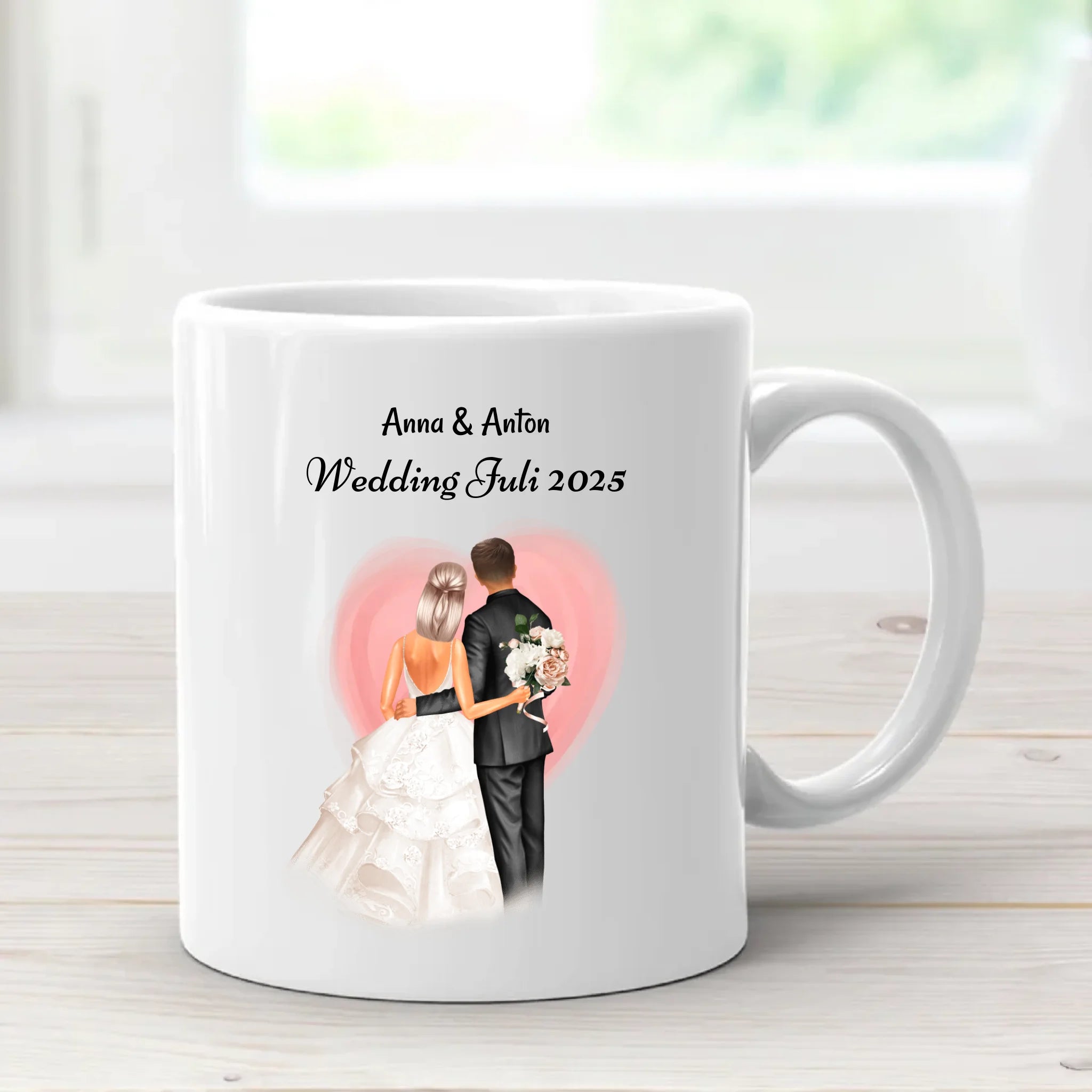 Tasse Hochzeitspaar Geschenk personalisiert - Cantty