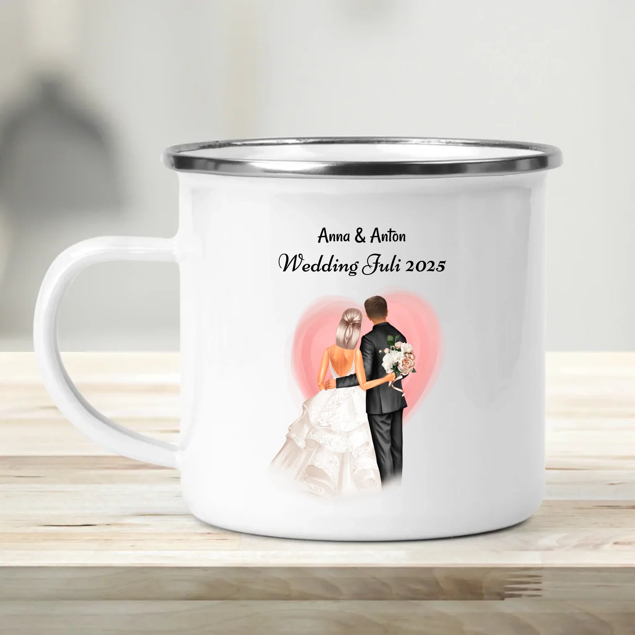 Tasse Hochzeitspaar Geschenk personalisiert - Cantty