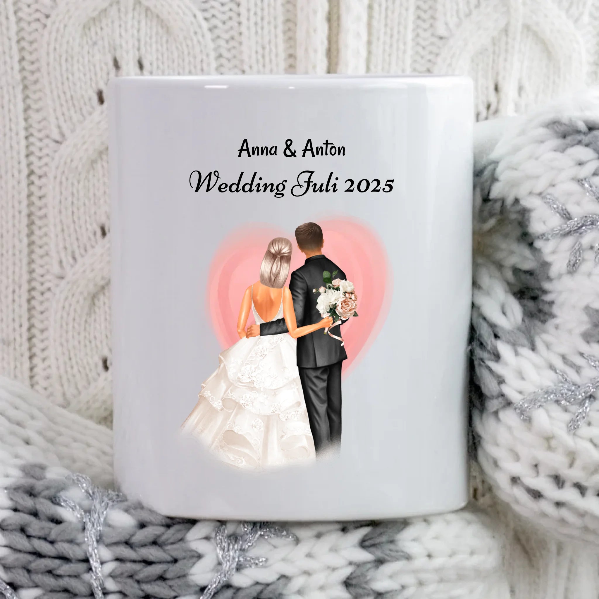 Tasse Hochzeitspaar Geschenk personalisiert - Cantty