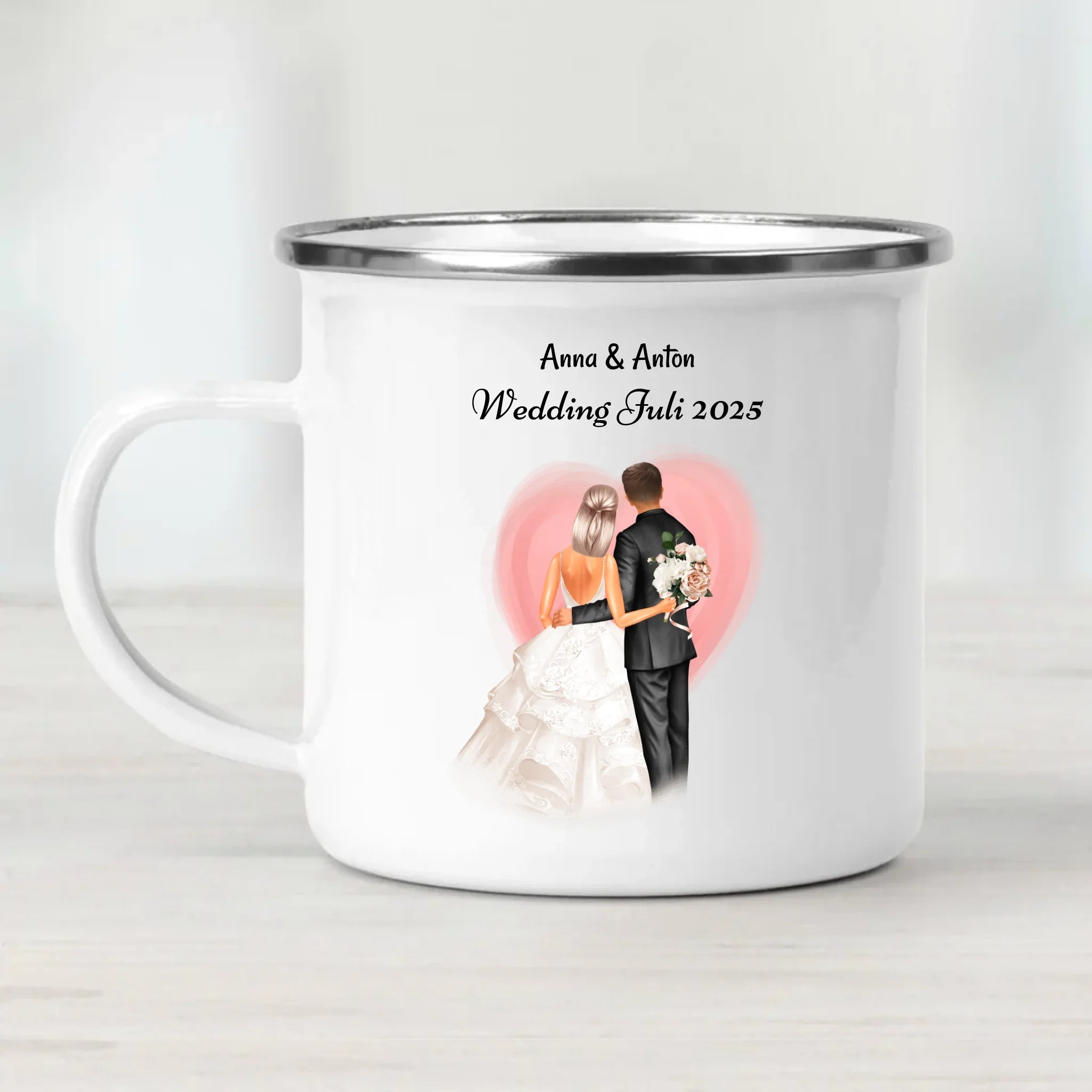 Tasse Hochzeitspaar Geschenk personalisiert - Cantty