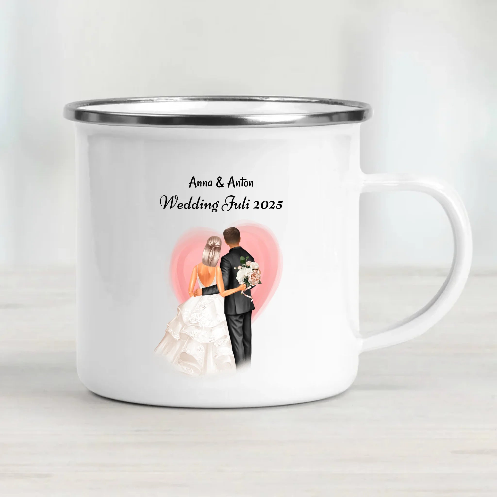 Tasse Hochzeitspaar Geschenk personalisiert - Cantty