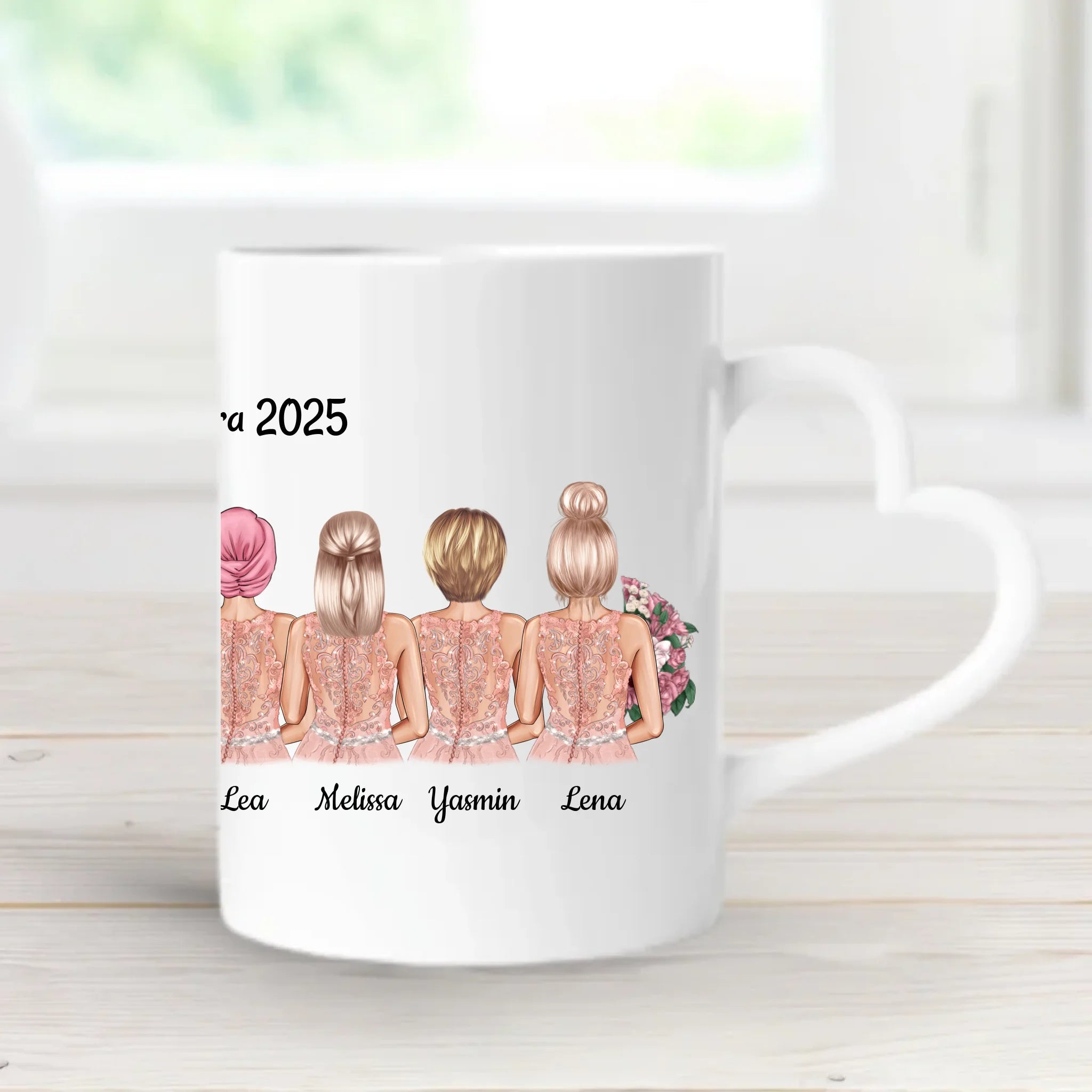 Tasse Junggesellinnenabschied JGA Geschenk 4 bis 9 Personen - Cantty