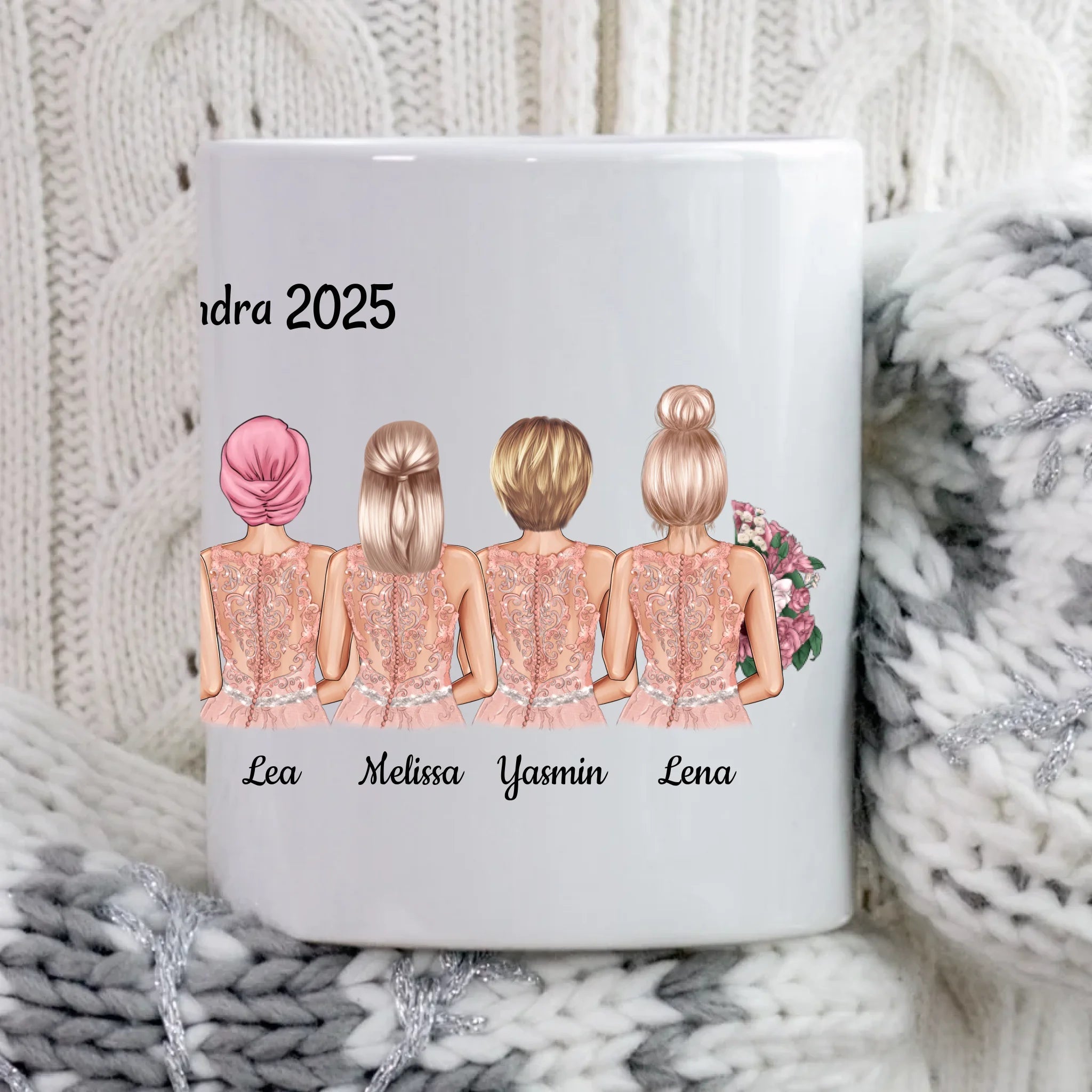 Tasse Junggesellinnenabschied JGA Geschenk 4 bis 9 Personen - Cantty