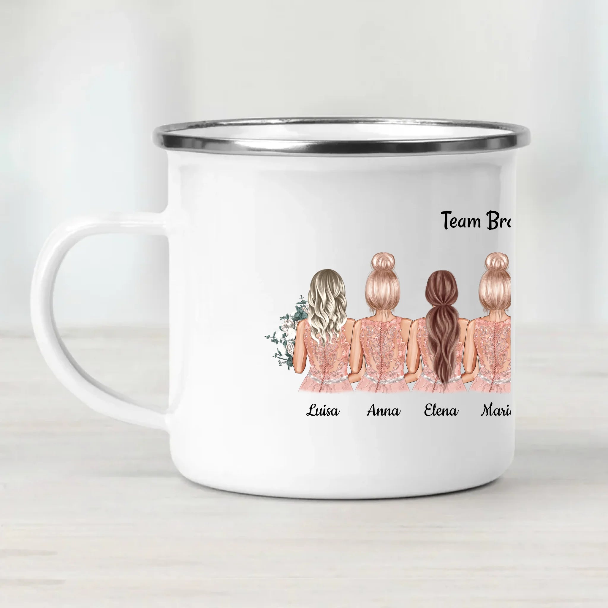 Tasse Junggesellinnenabschied JGA Geschenk 4 bis 9 Personen - Cantty