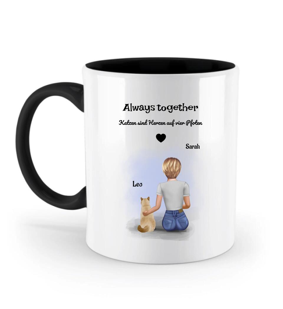 Tasse Katzenbesitzerin Geschenk personalisiert - Cantty
