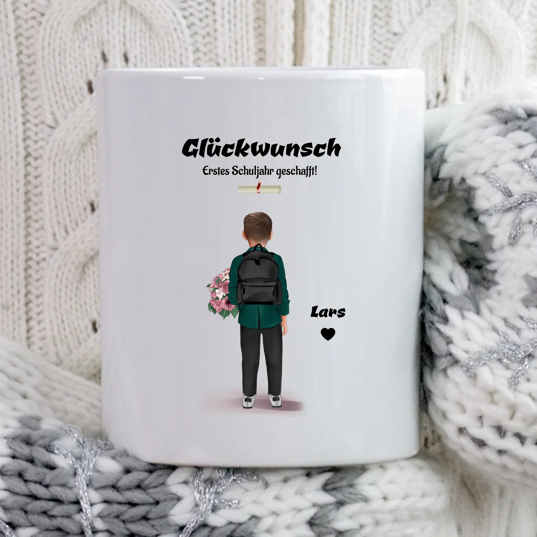 Tasse Kind Zeugnis Geschenk für Junge - Cantty